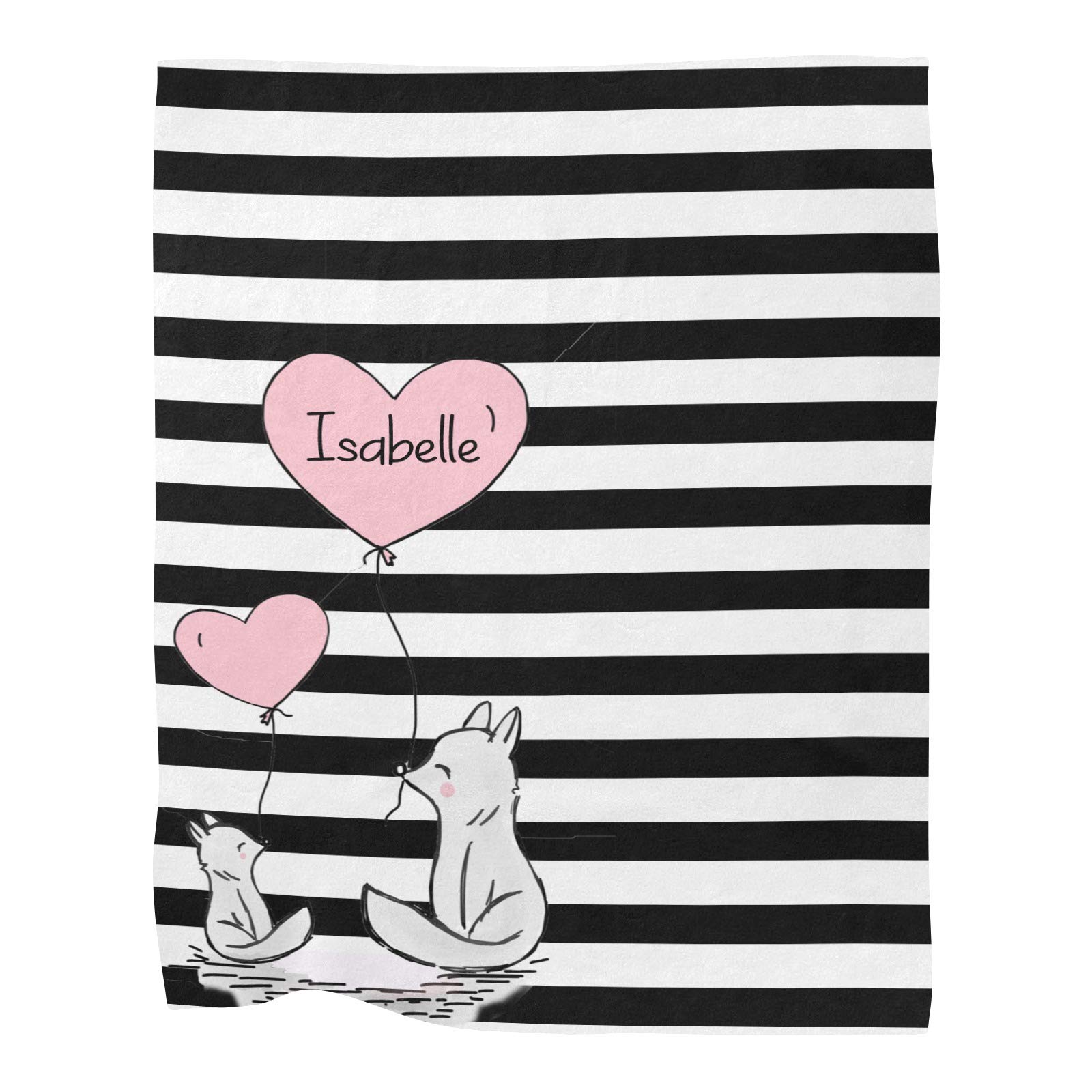 Personalized Baby Blanket with Name - Super Soft Fleece Nursery Blanket 30x40 Inches for Boys & Girls | Custom Baby Shower Gift, Birthday Present & Newborn Keepsake