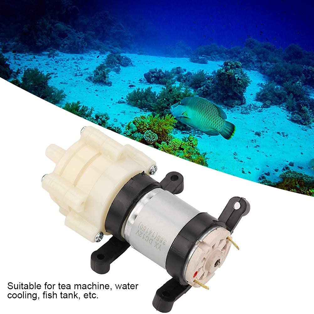 12V DC Electric Diaphragm Water Pump, Mini Suction Pump for Aquarium Fish Tank, Tea Machine - Max 2m Suction Range | Portable & Quiet Water Transfer Solution