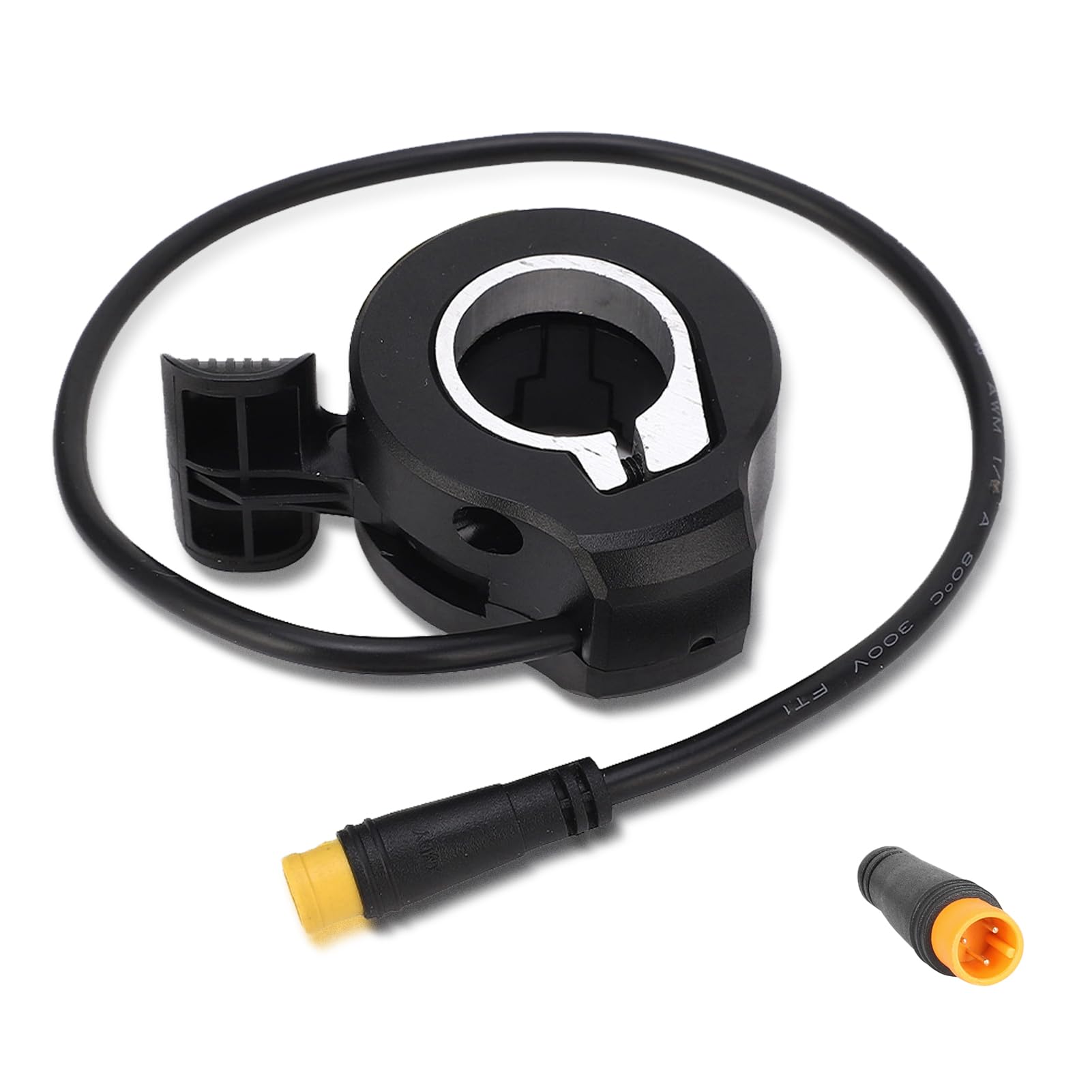 Waterproof 3-Pin E-Bike Thumb Throttle 130X - Electric Bicycle & Scooter Speed Control Accessory (Black) - Perfect for Commuting, Off-Roading & Urban Riding