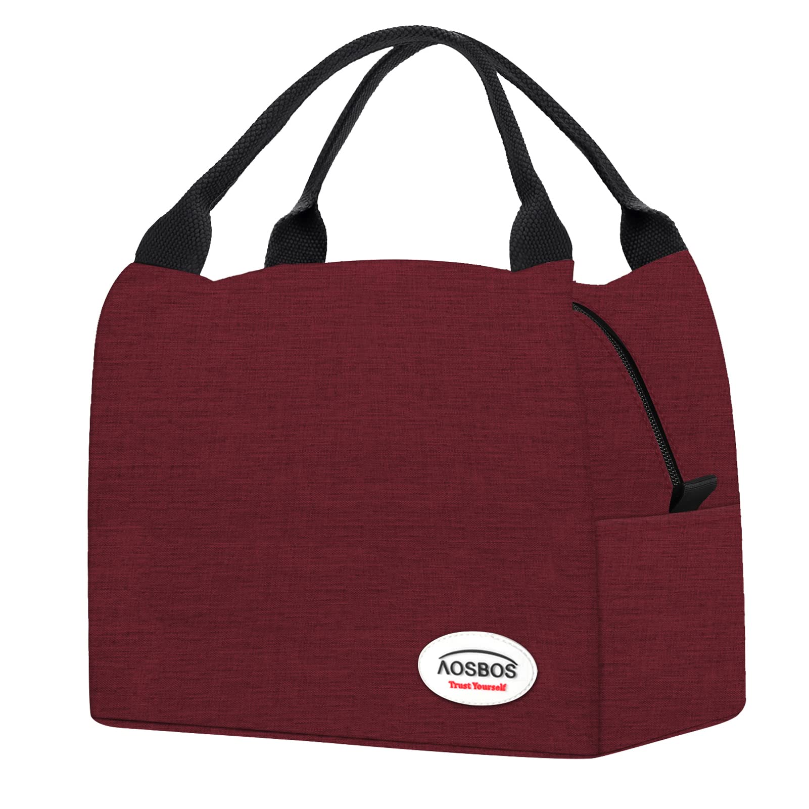Aosbos Insulated Lunch Box for Adults - Cute Rectangle Lunch Tote Bag for Women, Leakproof Meal Prep Container & Snack Cooler Bag - Perfect for Work, Travel, Picnics & School Lunch Storage