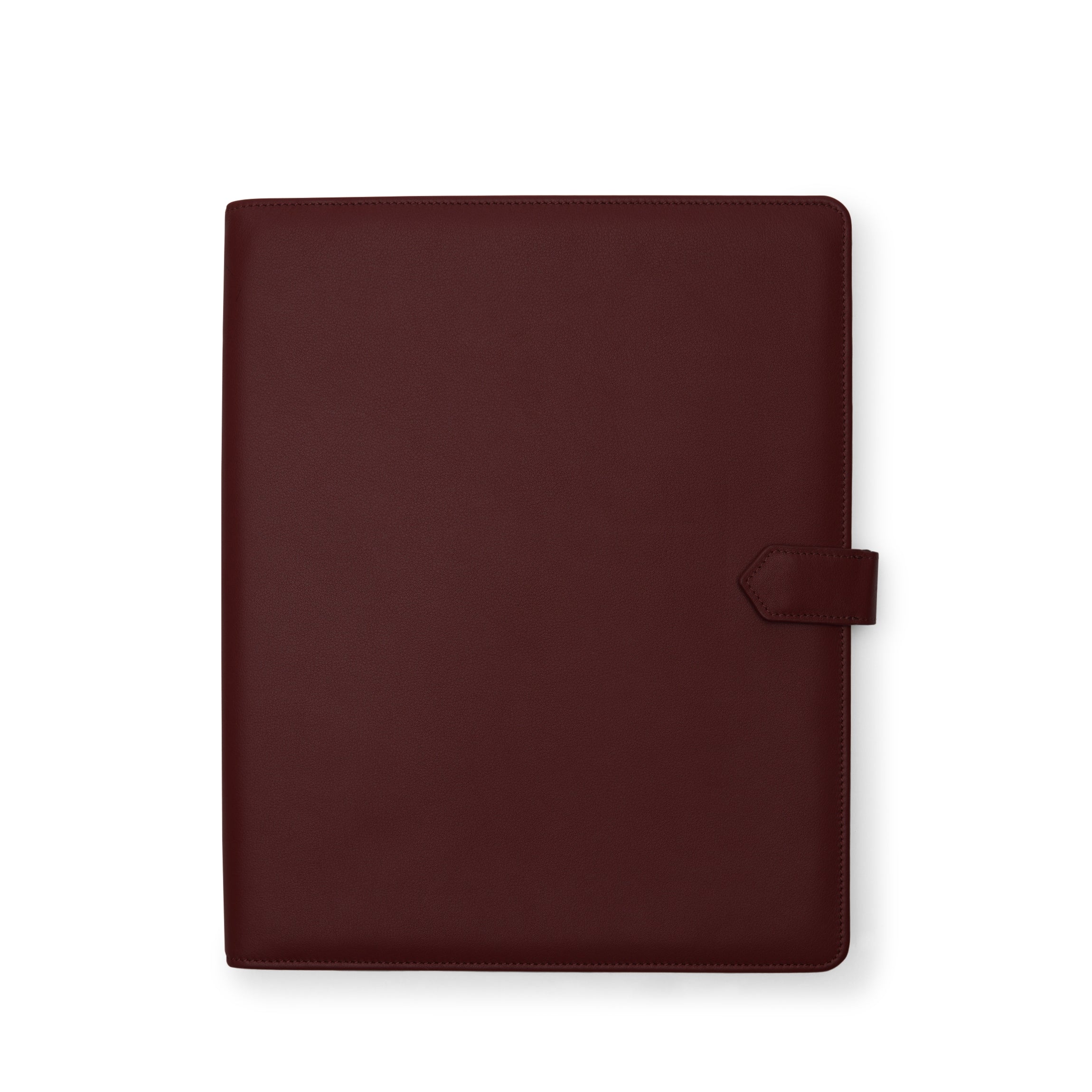 Professional Bordeaux Letter Snap Padfolio - Executive Portfolio with Notepad Holder for Business Meetings & Office Organization - Perfect for Corporate Gifts & Presentations
