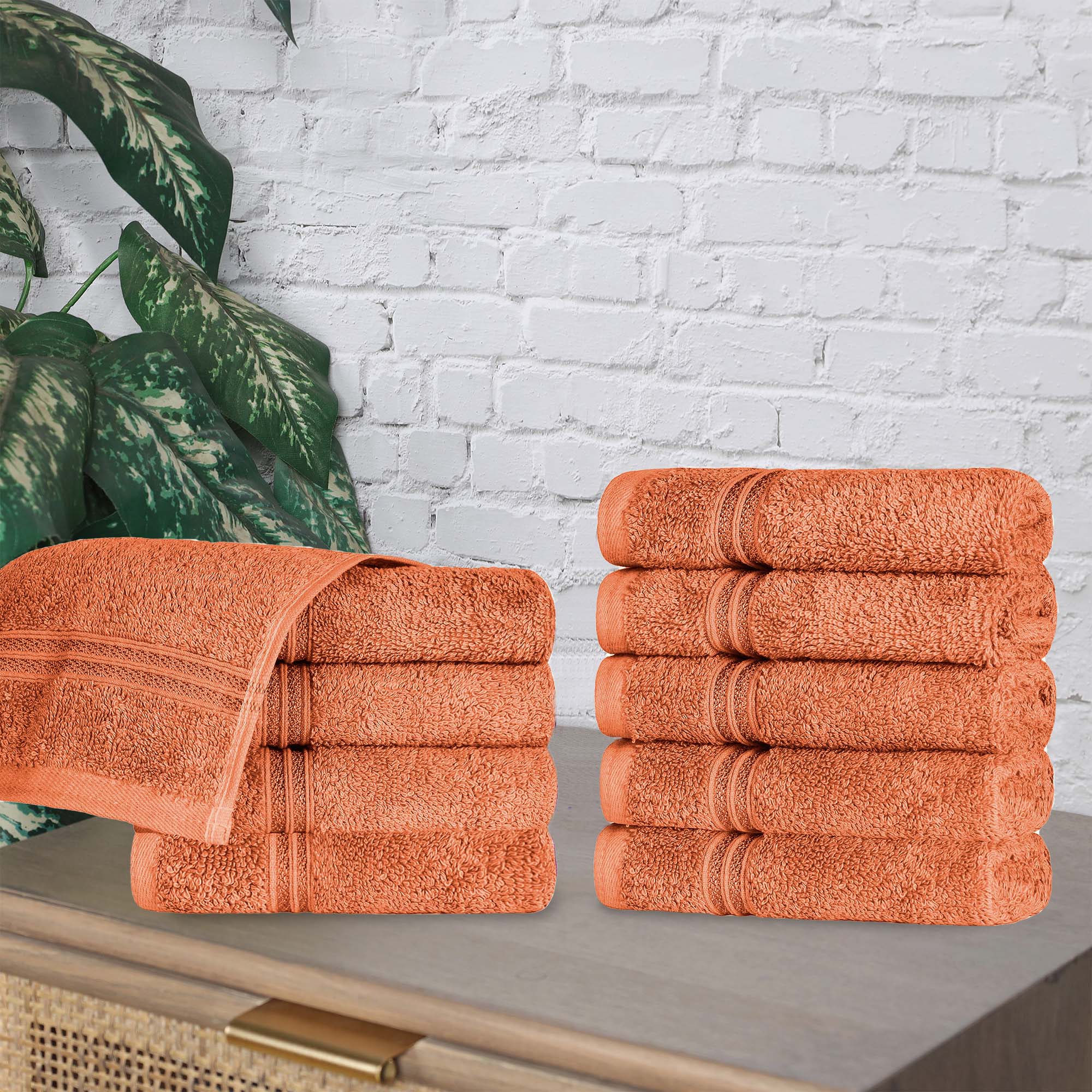Premium Egyptian Cotton Face Towels - Ultra Soft & Highly Absorbent Bath Towel Set of 10 | Gentle for Sensitive Skin, Perfect for Spa, Gym & Luxury Bathroom Essentials