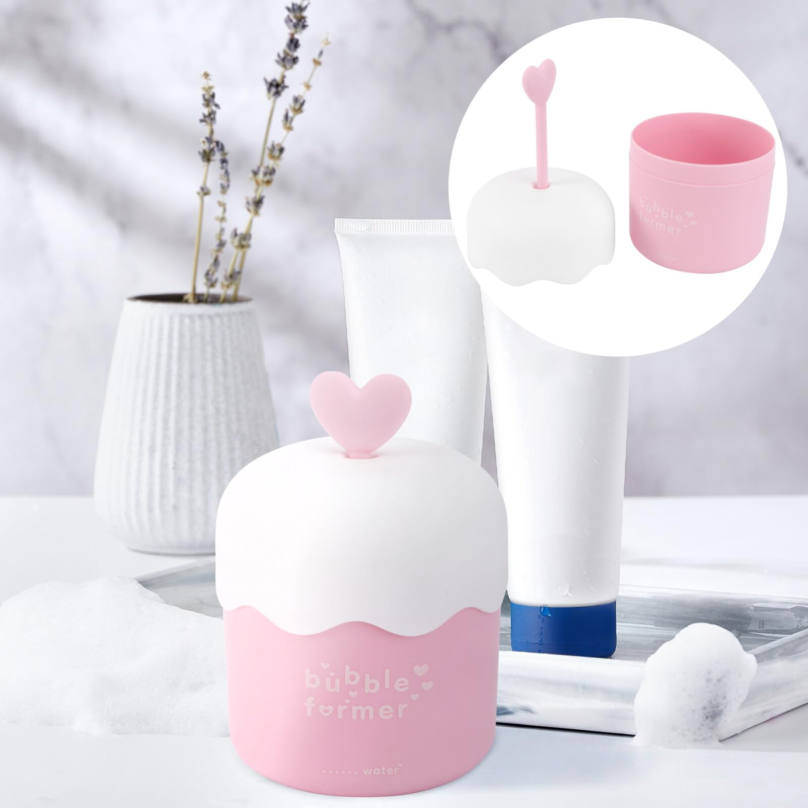 Bubble Cup Facial Cleanser - Foam Face Wash Cup, Hand Soap Dispenser & Skin Care Tool for Gentle Cleansing | Perfect for Daily Skincare Routine, Spa Treatments & Travel Essentials
