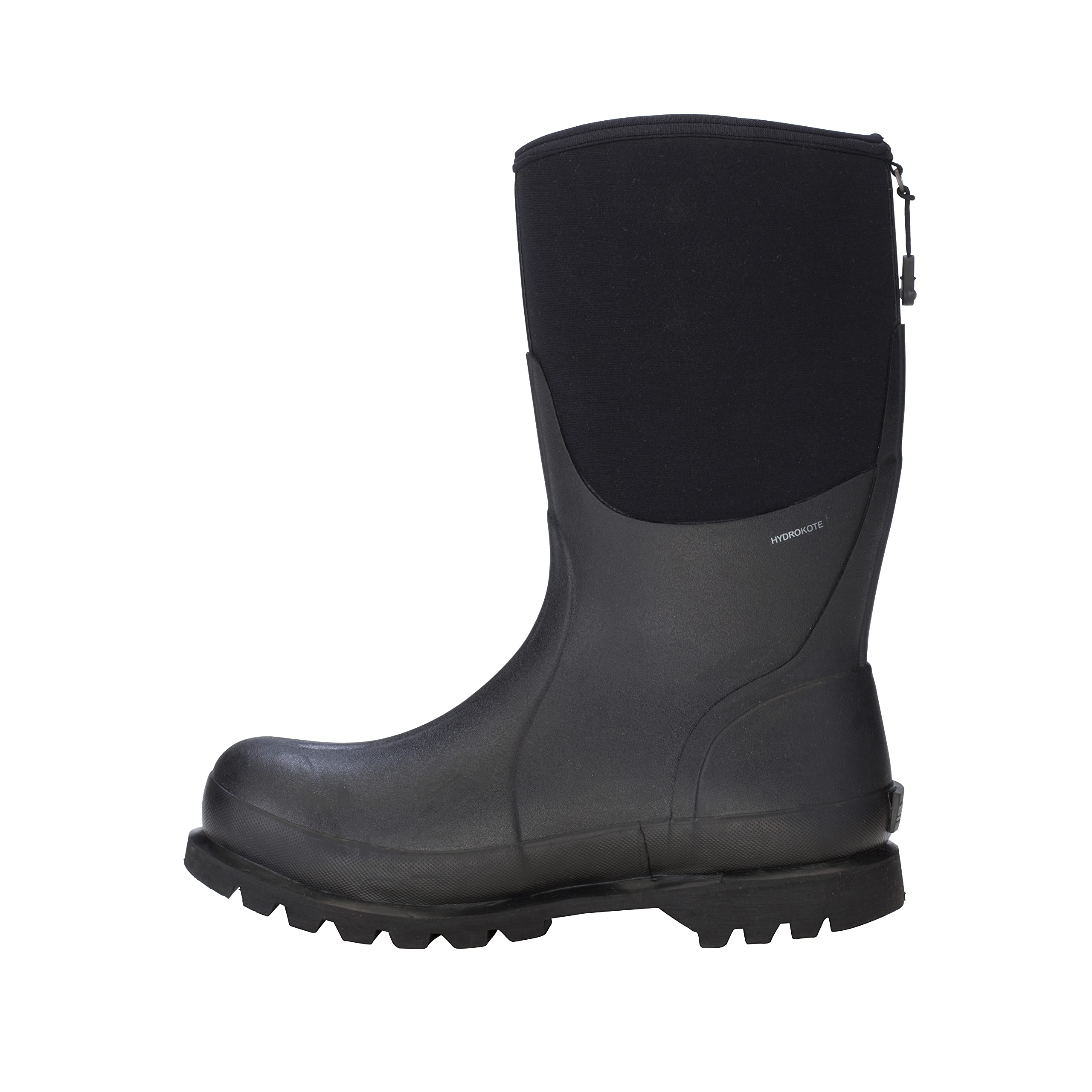 Dryshod Men's Bobby Mid Waterproof Work Boots - Black | Slip Resistant Safety Shoes for Construction, Hiking & Outdoor Activities