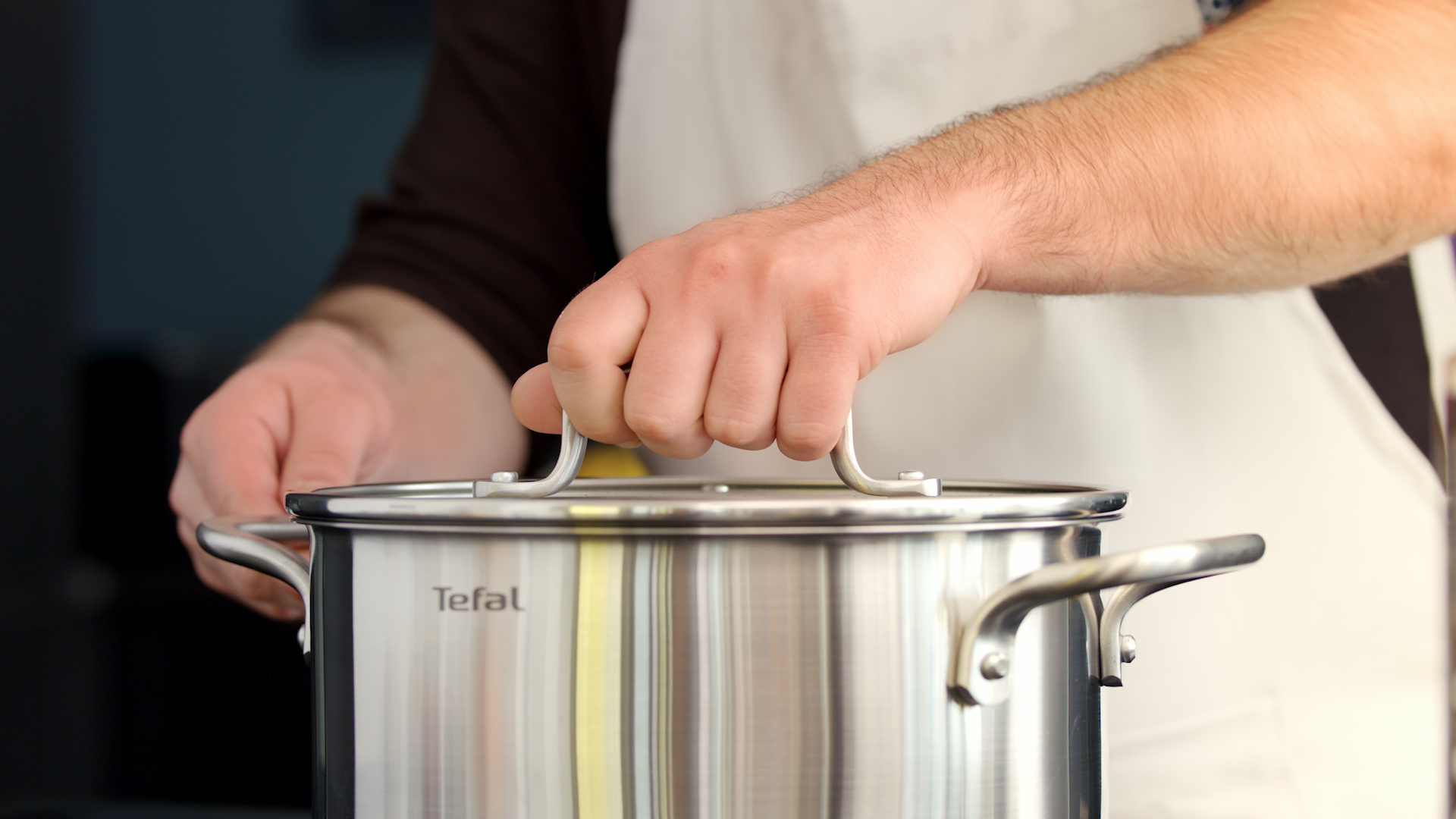 Tefal Virtuoso Stainless Steel Induction Stewpot 24cm/4.7L with Lid - Premium Cookware for Soups, Stews & Slow Cooking - Perfect for Gas, Electric & Induction Stovetops
