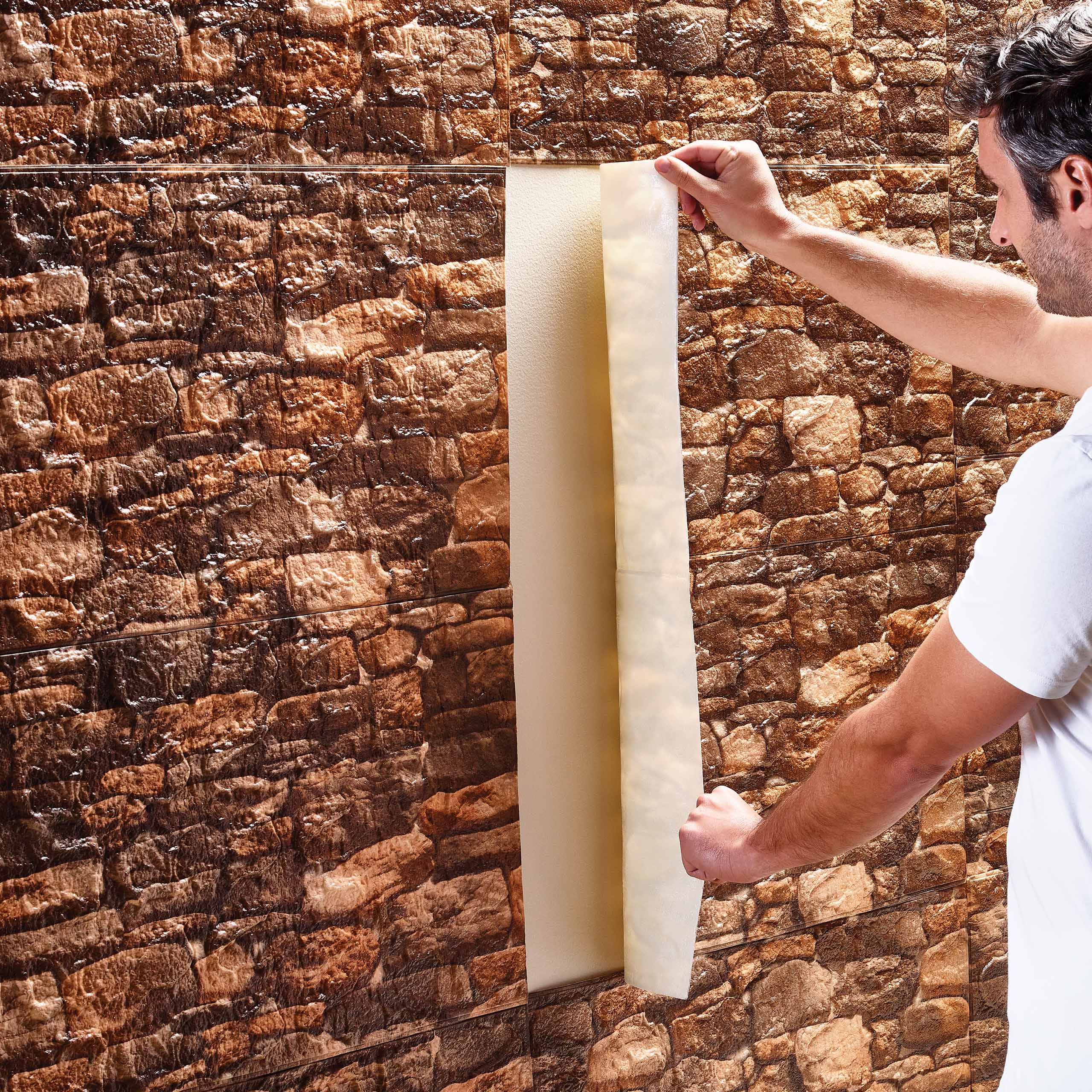 Natural Stone Flagstone Paneling Sheet for Exterior Wall Cladding & Landscaping - Durable & Weather-Resistant for Patios, Walkways & Garden Decor