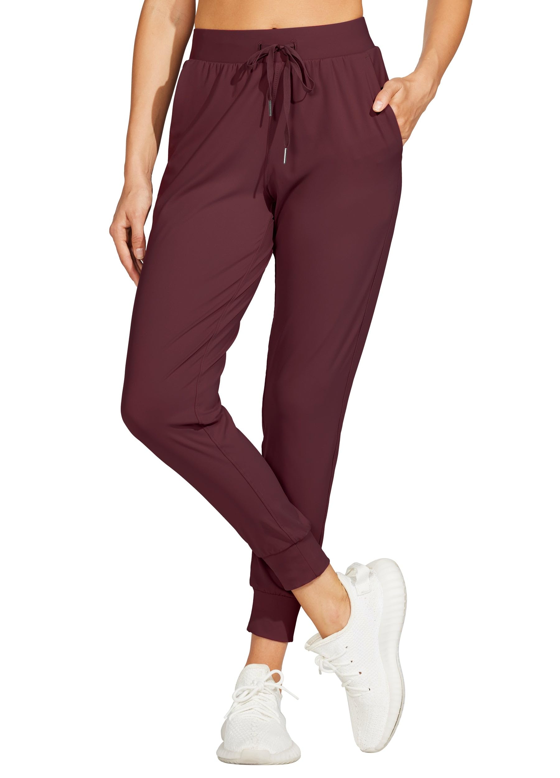 Willit Women's Lightweight Joggers Pants - Athletic Sweatpants with Pockets for Running, Workout & Casual Wear - Tapered Fit Yoga Lounge Pants for Gym, Travel & Everyday Comfort