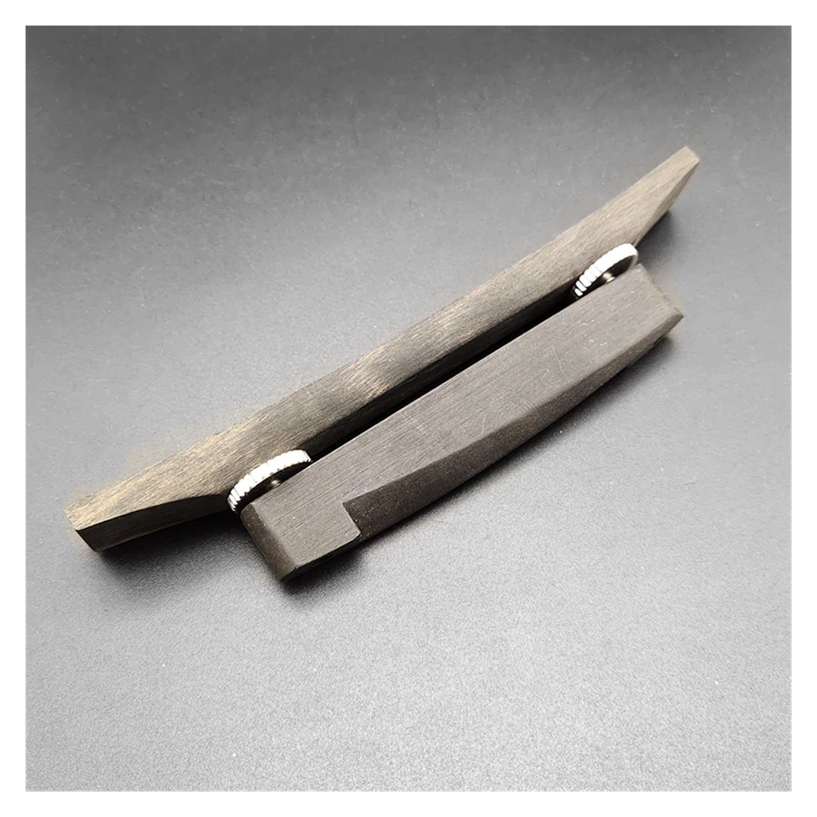 6 String Adjustable Floating Ebony Guitar Bridge - Bass Guitar Replacement Parts (10pcs) - Perfect for DIY Guitar Repair, Upgrades & Custom Builds