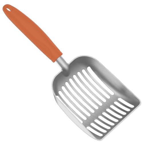 Polished Aluminum-Orange Handle