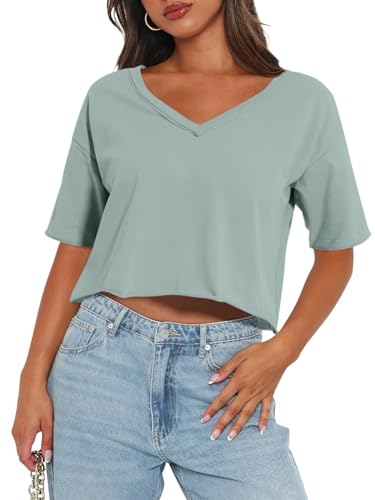 V Neck Green