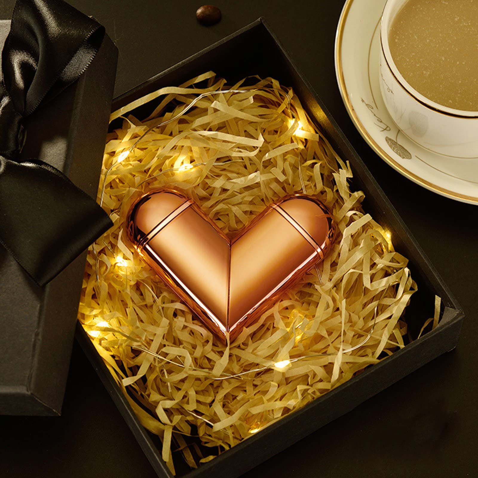 USB Rechargeable Plasma Lighter - Windproof Electric Arc Lighter with LED Display, Gold Butane-Free Lighter for Candles, Cigarettes & Outdoor Use - Perfect Valentine's Gift for Couples (Gold)