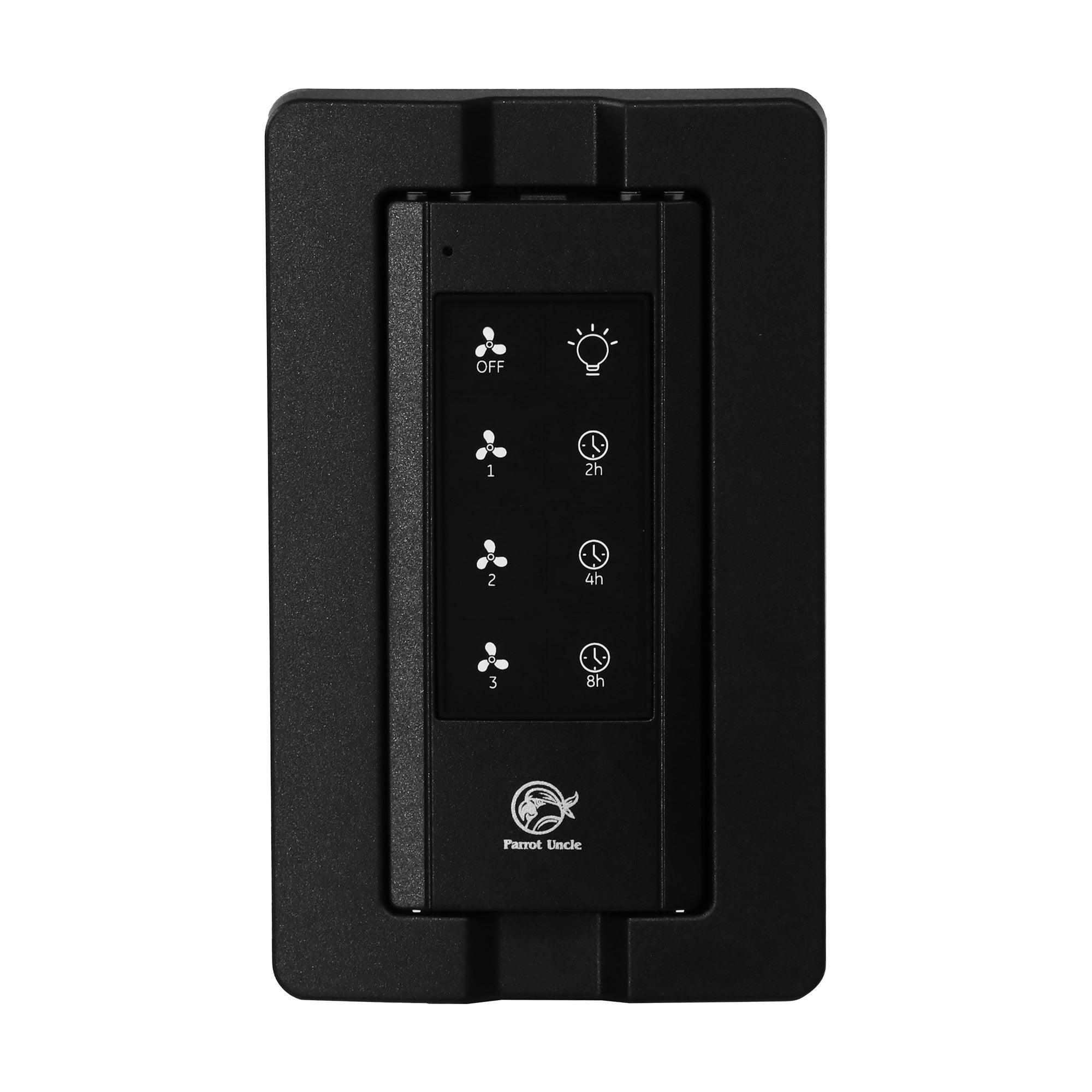 Parrot Uncle Ceiling Fan Remote Control and Receiver Kit with Wall Holder GA030 - Universal Replacement for Ceiling Fans - Perfect for Living Room, Bedroom, and Outdoor Spaces