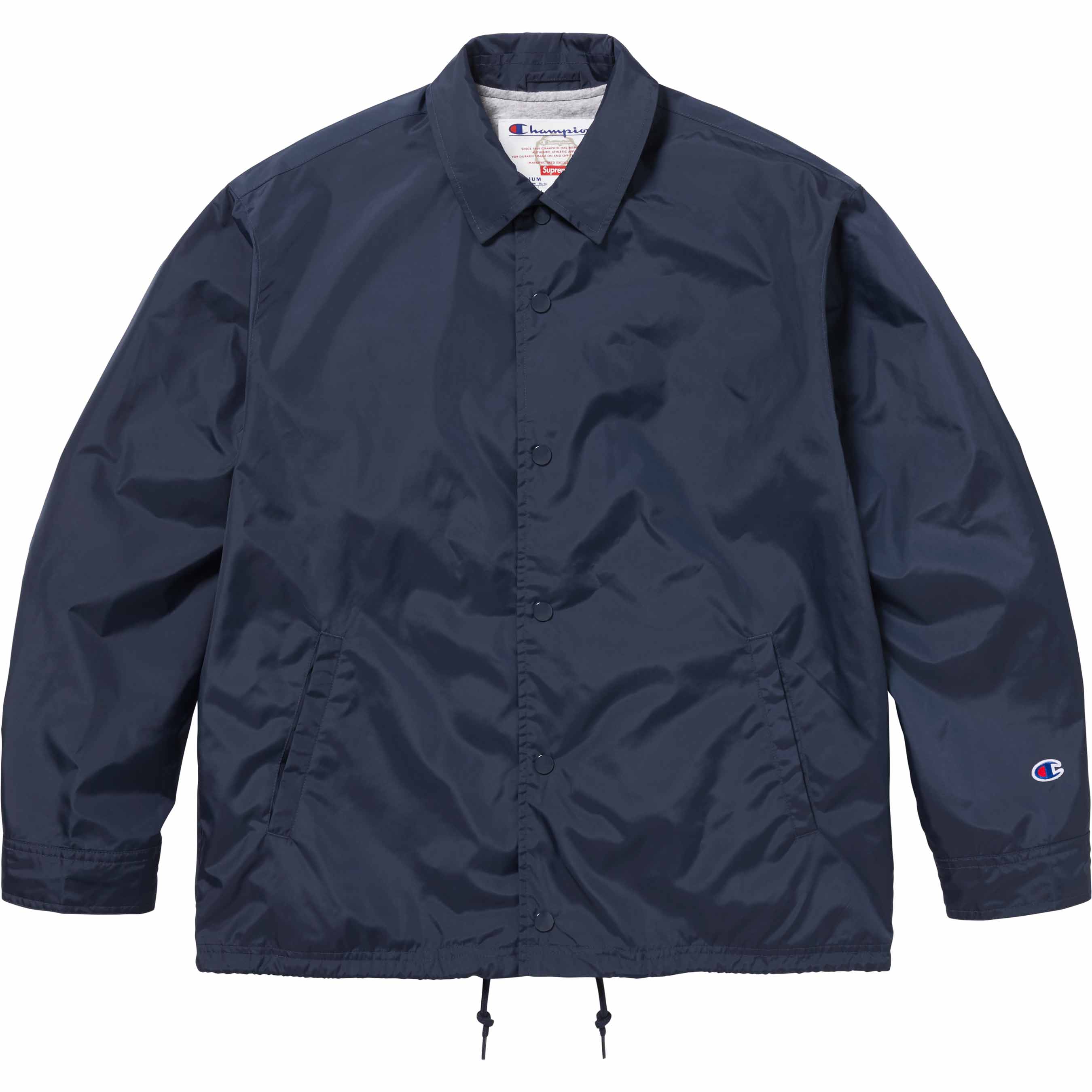 SUPREME 24SS X CHAMPION® COACHES JACKET - Men's Lightweight Windbreaker Track Jacket for Running, Training & Streetwear Fashion