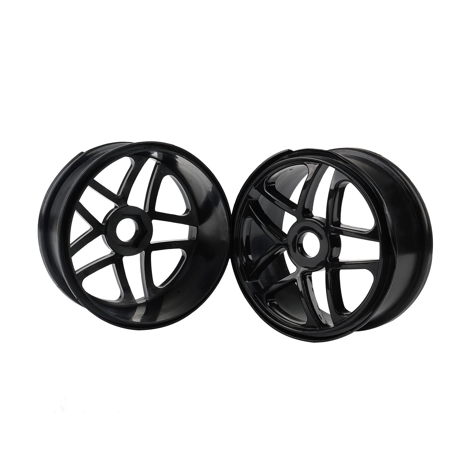 4PCS 1/8 Scale RC Car Tires & Wheels Set - 17mm Hex Off-Road Buggy Rubber Tires with Foam Inserts - Durable Black Rims for RC Crawler, Truggy, Rock Racer - Perfect for Racing, Bashing & Off-Road Adventures