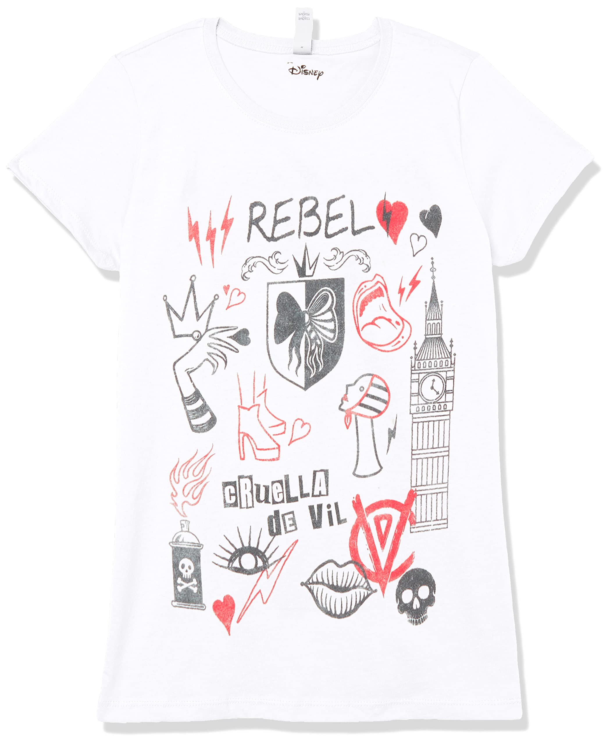 Disney Rebel Queen T-Shirt for Girls | Official Disney Princess Merchandise | Perfect for Cosplay, Birthday Gifts & Everyday Wear