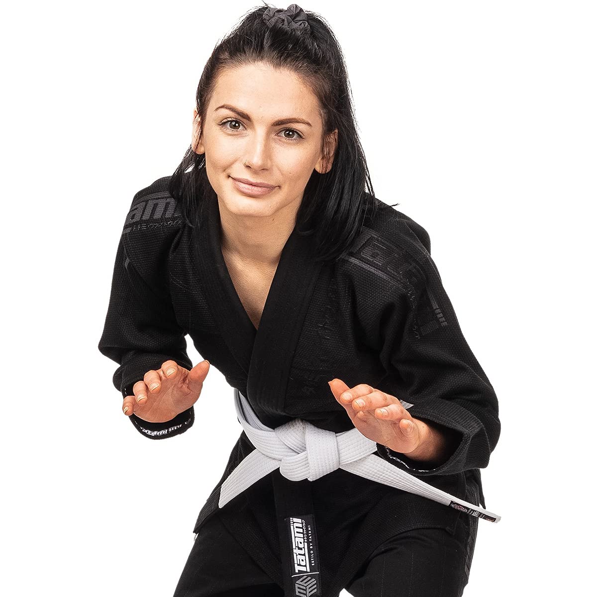 Tatami Fightwear Women's Estilo Black Label BJJ Gi - Premium Gray/Blue Brazilian Jiu-Jitsu Uniform for Training & Competition - Perfect for MMA, Grappling & Martial Arts Practice