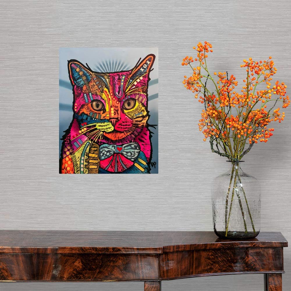 Max Wall Decal - Premium Cat Artwork Sticker for Home Decor, Nursery & Office | Removable & Reusable Wall Art for Living Room, Bedroom, Kids Room