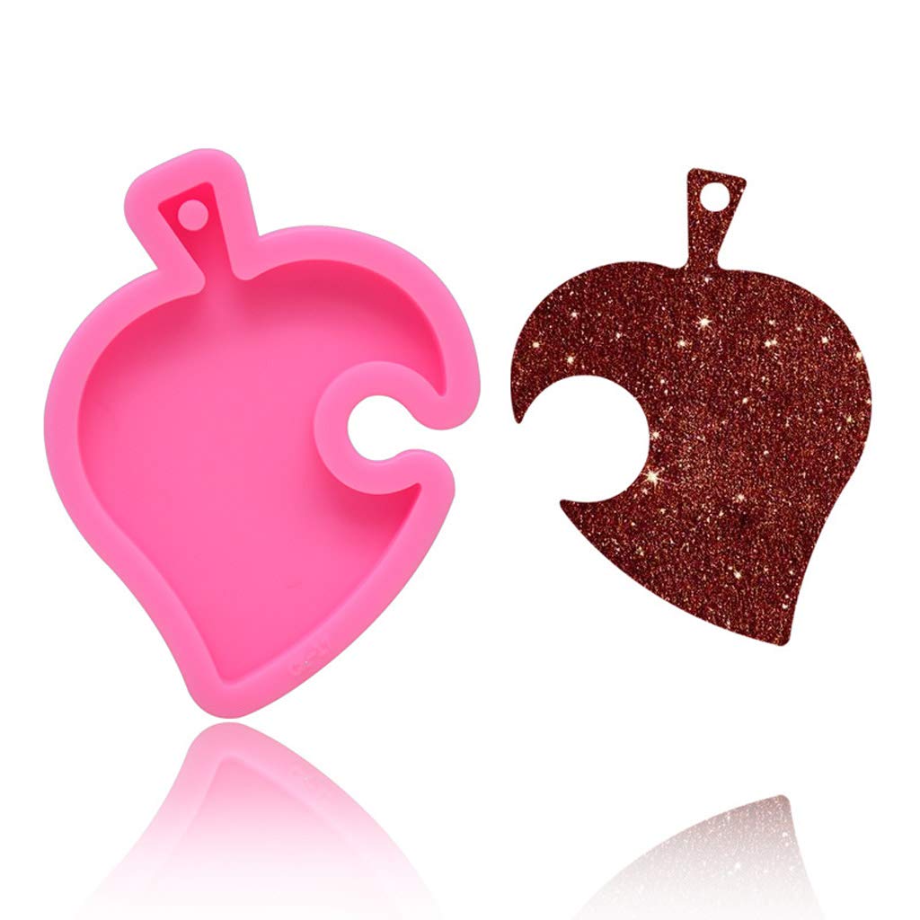 WANGFUFU Silicone Keychain Pendant Resin Mold Set - Heart Bottle T-Shirt Craft Molds for DIY Jewelry Making, Soap Making & Candle Making | Perfect for Home Crafts, Gift Making & Small Business Projects