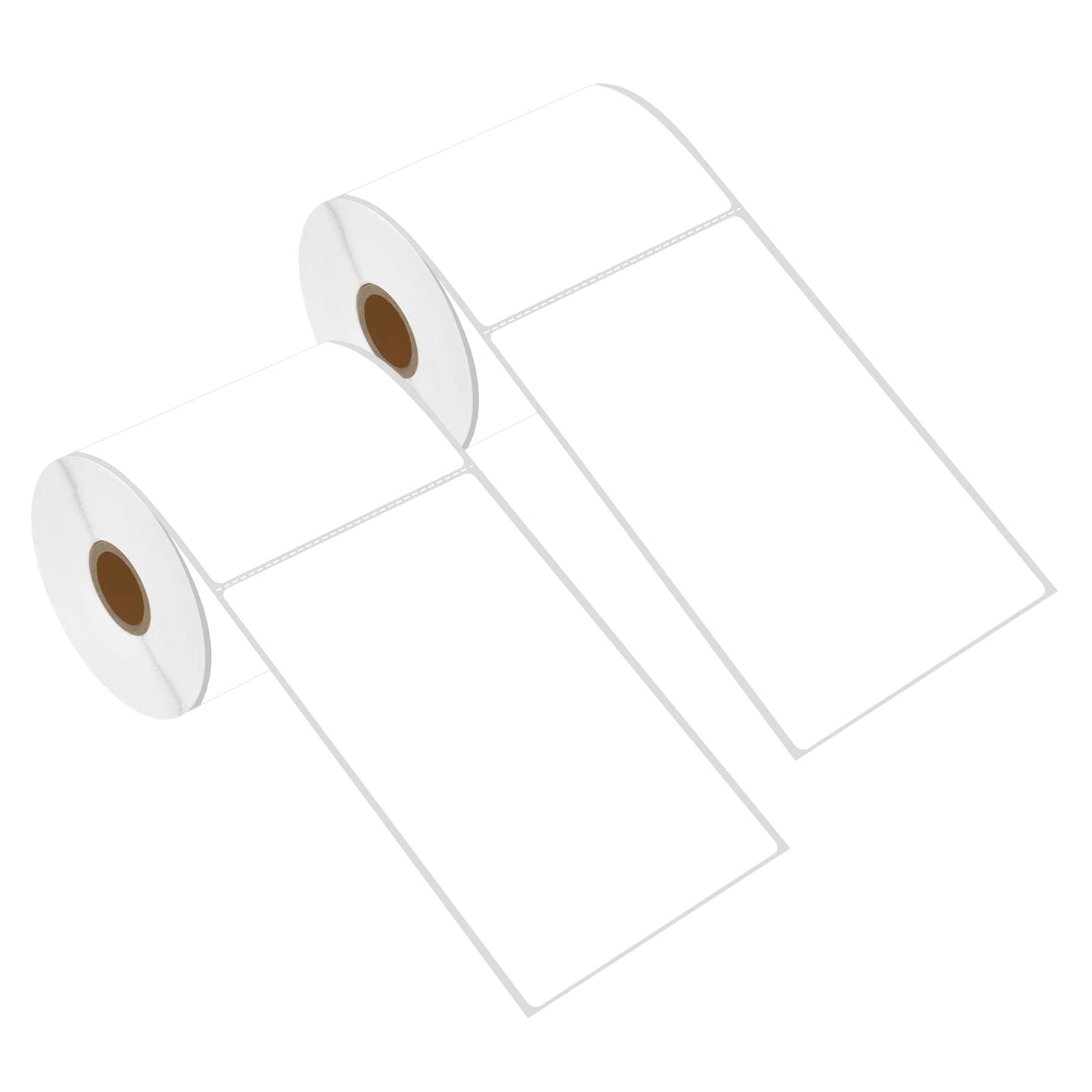 USUPERINK 4'' x 6'' Direct Thermal Shipping Labels (2 Rolls, 250 Labels/Roll) - Perforated UPC Barcode Postage Address Labels for Zebra & Rollo Printers - Perfect for Ecommerce, Logistics & Package Shipping