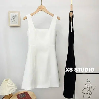 Sexy Bow Above Knee Suspender Dress for Women - Elegant Sleeveless A-Line High Waist Summer Dress | Perfect for Date Night, Cocktail Parties & Special Occasions