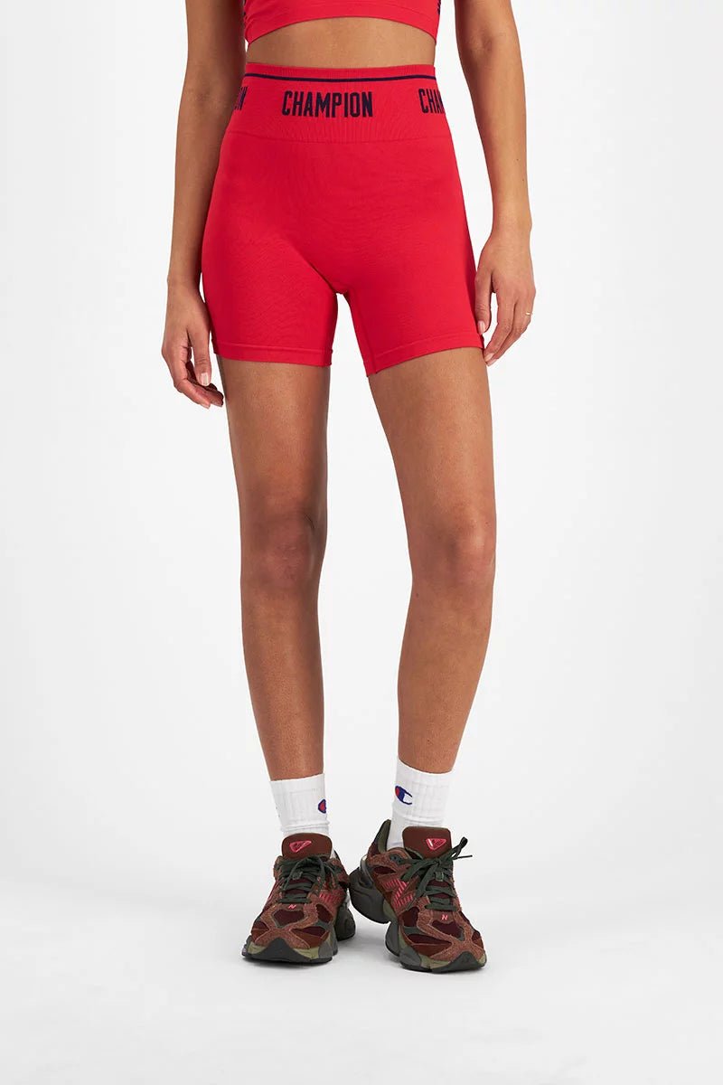 Champion Women's Rochester Bike Shorts - High Waist Workout Running Yoga Shorts for Women - Comfortable & Breathable Activewear for Cycling, Gym, and Fitness