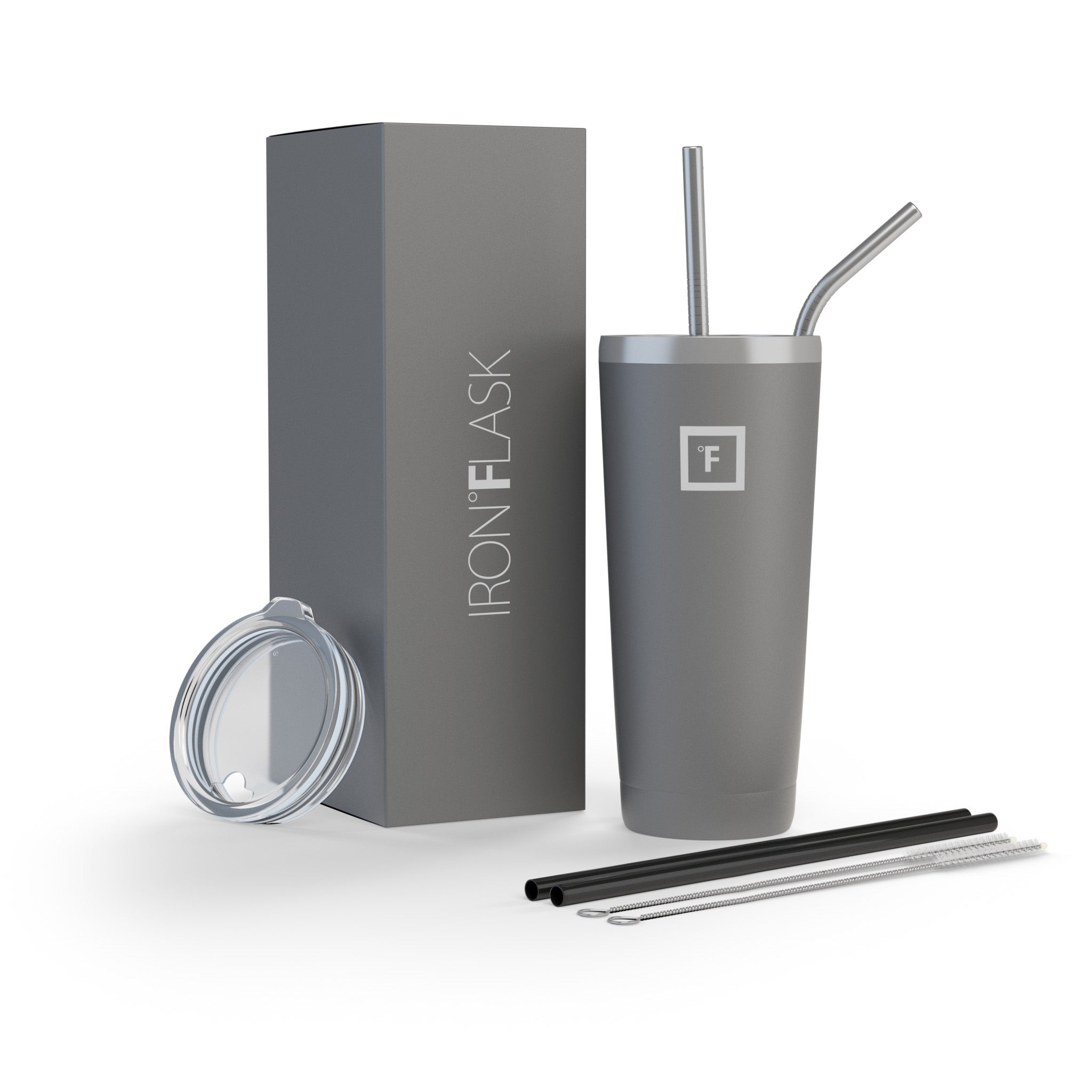 24 Oz Classic Tumbler with Lid and Straw - Insulated Stainless Steel Travel Mug for Hot & Cold Drinks - Perfect for Coffee, Tea, Water - Ideal for Office, Gym, Camping, and Commuting