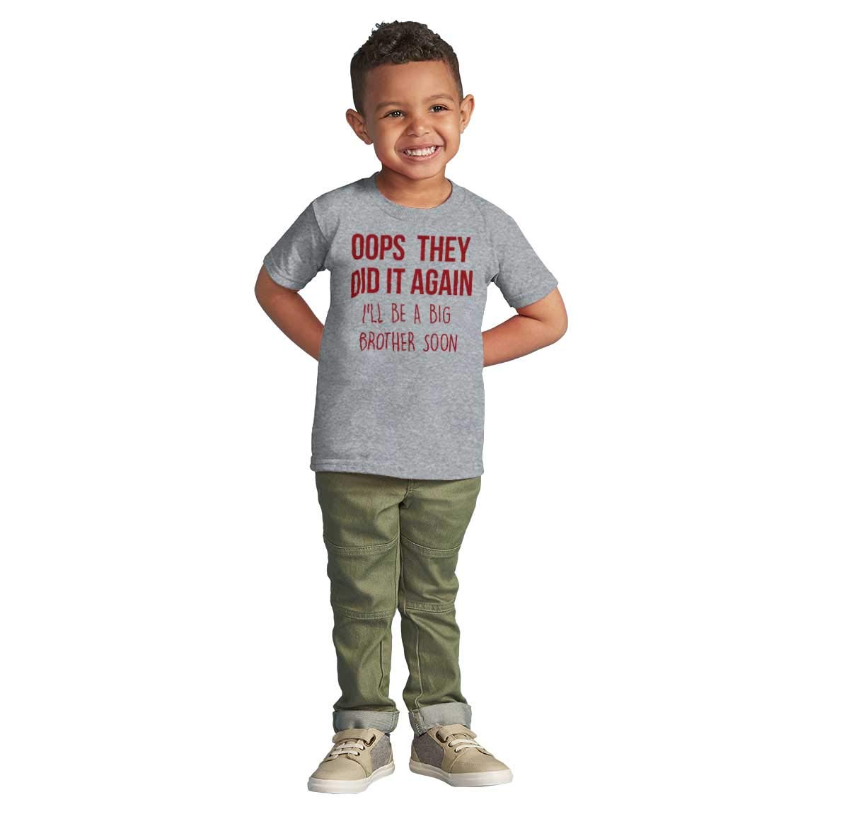 Funny Big Brother Baby Announcement Youth T-Shirt for Boys - Cute Sibling Reveal Gift & Pregnancy Announcement Tee
