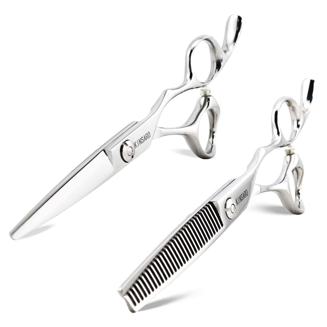 Professional 5.5 Inch Hair Cutting Scissors & Thinning Shears - Salon-Grade Stainless Steel Barber Scissors for Precision Haircuts, Styling, and Texturizing at Home or Salon