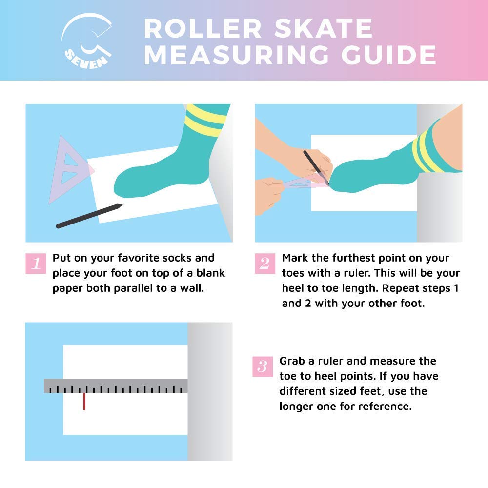 C7 Skates for Girls & Adults - Cute Roller Skates for Outdoor Fun