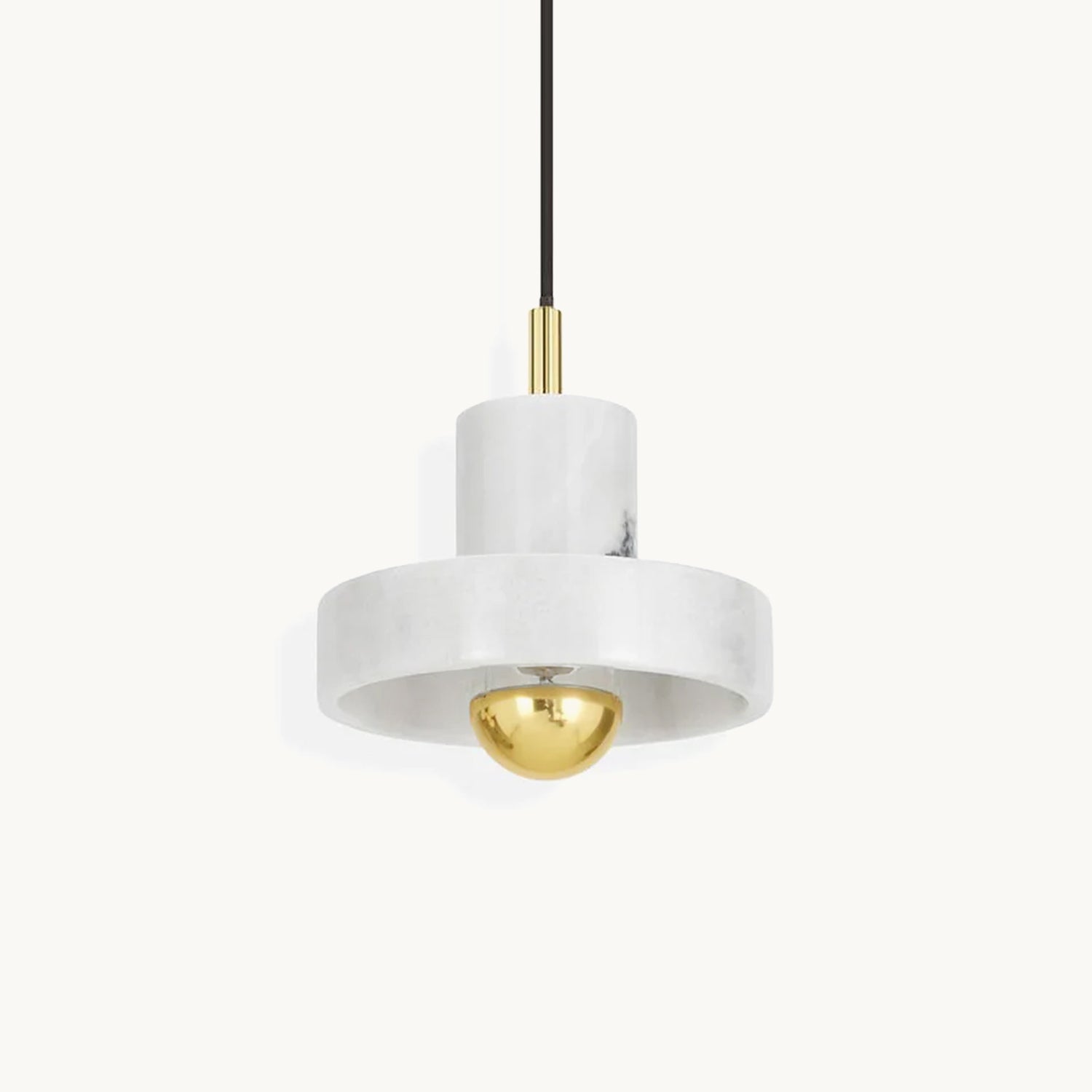 Handmade Stone Pendant Light Fixture - Natural Textured Hanging Lamp for Kitchen Island, Dining Room & Bedroom Lighting