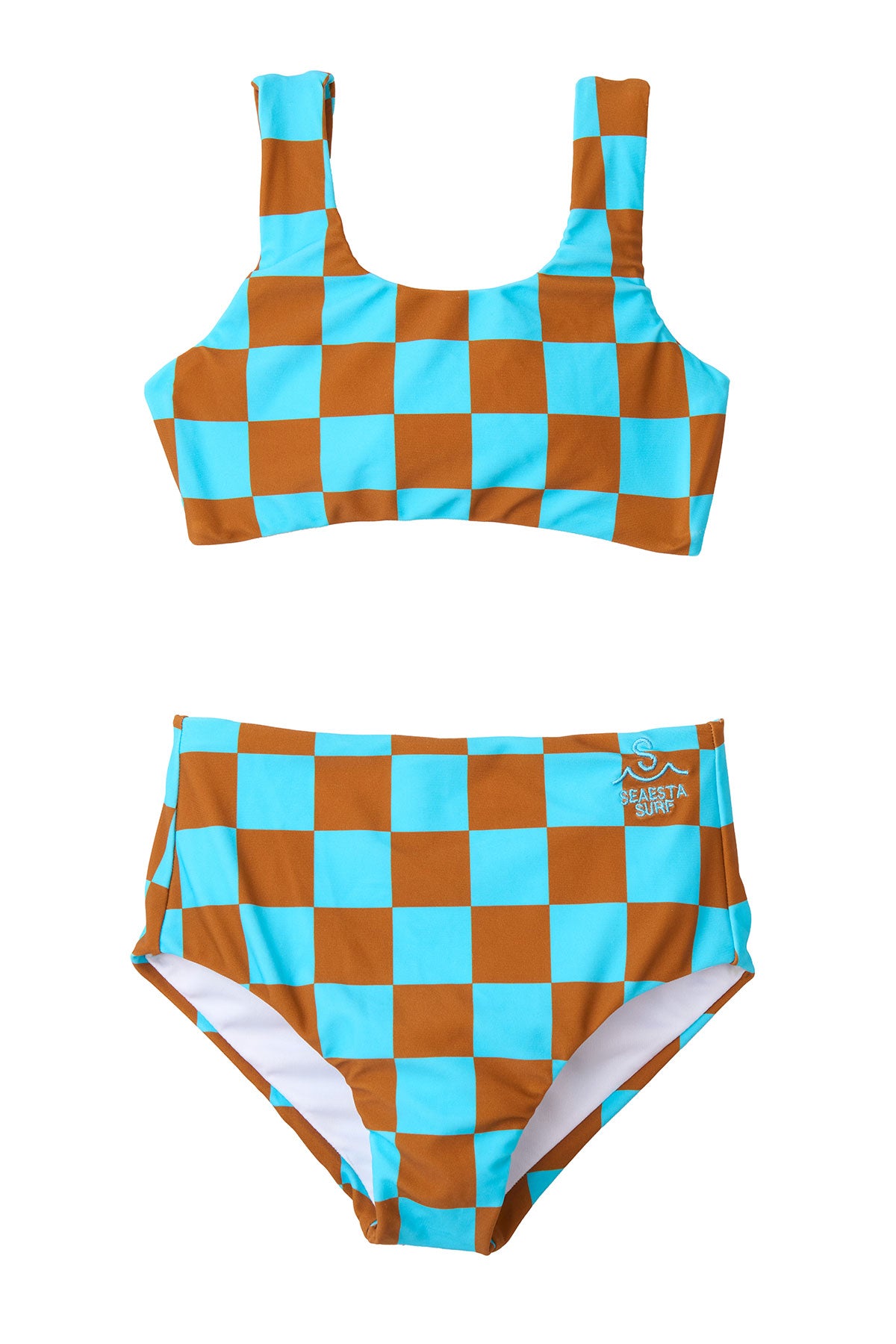 Caribbean Print Sport Two Piece Swimsuit - High Waist Bikini Set for Women, Beach Vacation, Pool Party & Summer Swimwear