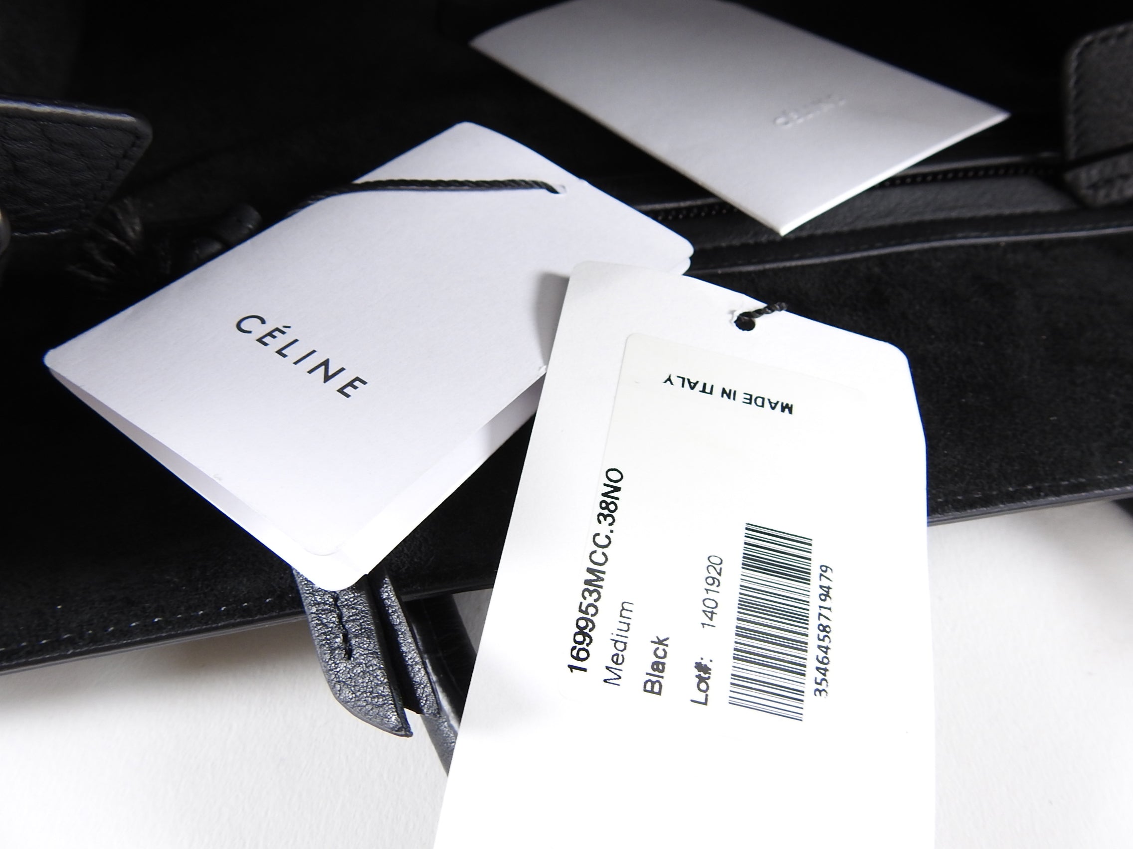 Celine Black Medium Phantom Tote Bag - Luxury Leather Handbag for Women | Perfect for Work, Travel & Everyday Use