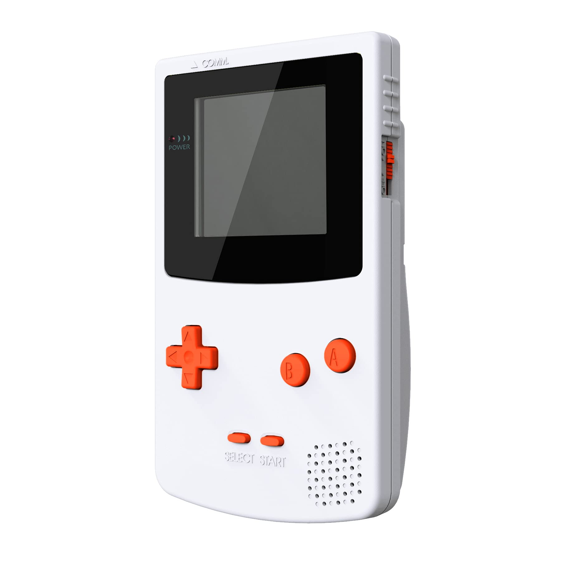 eXtremeRate Replacement Buttons for GBC Handheld Game Console - A/B Buttons, D-Pad, Power/Select/Start Buttons Compatible with Nintendo Gameboy Color (Orange) - Perfect for DIY Repairs & Console Customization