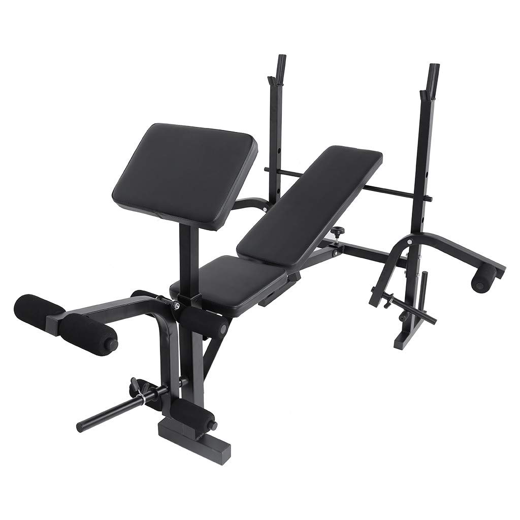 Olympic Weight Bench - Adjustable Dumbbell Workout Station with Preacher Curl & Leg Developer | Full Body Strength Training Equipment for Home Gym | Perfect for Weightlifting, Muscle Building & Fitness Routines