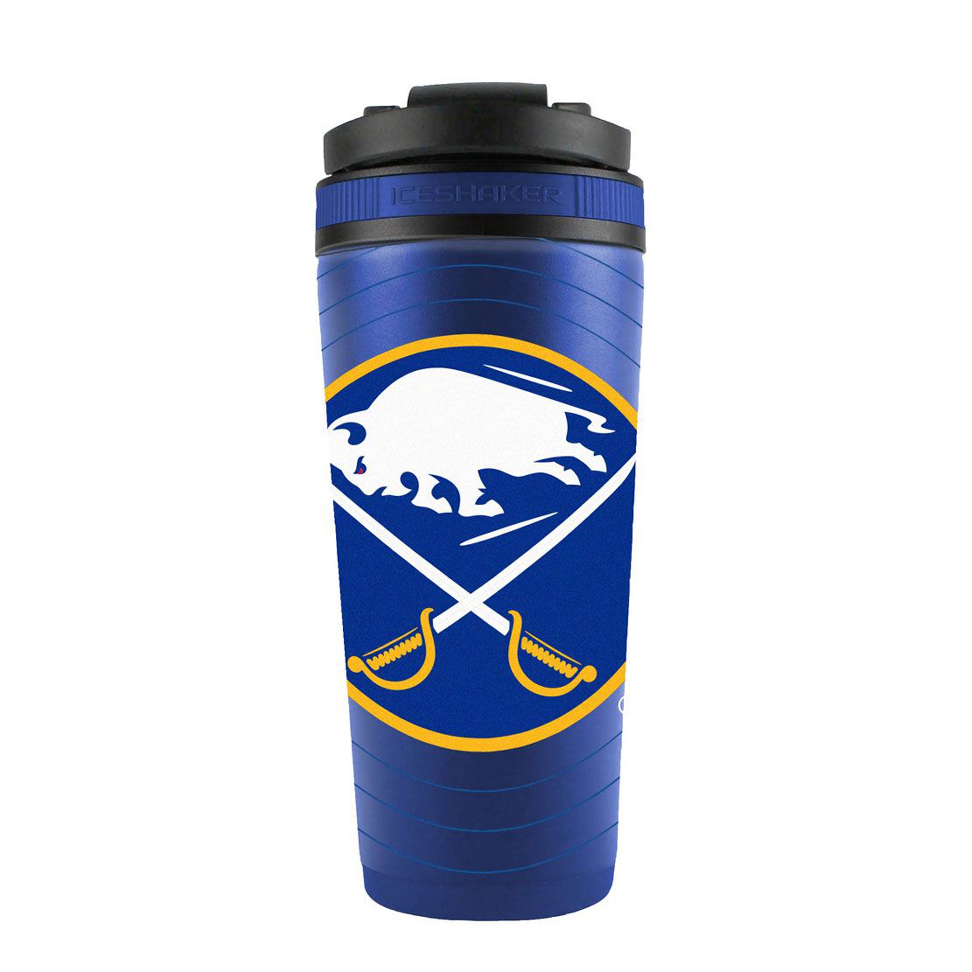 Official Buffalo Sabres Sonar 4D Ice Shaker - Insulated Stainless Steel Water Bottle for Hockey Fans - Perfect for Games, Workouts & Outdoor Activities