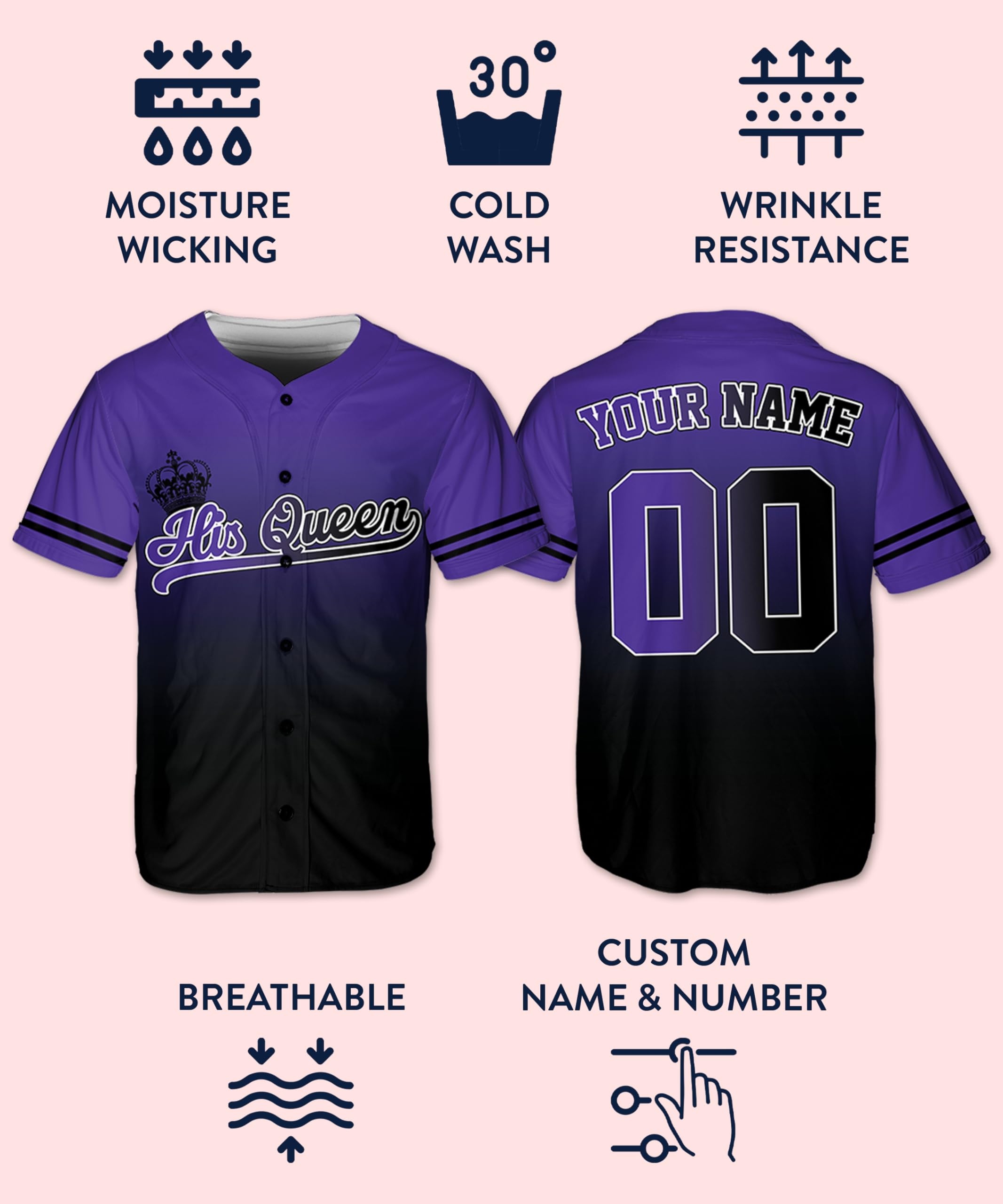 Custom Couple Shirts - King & Queen Matching Tees for Couples - Set of 2 - Date Night Outfits