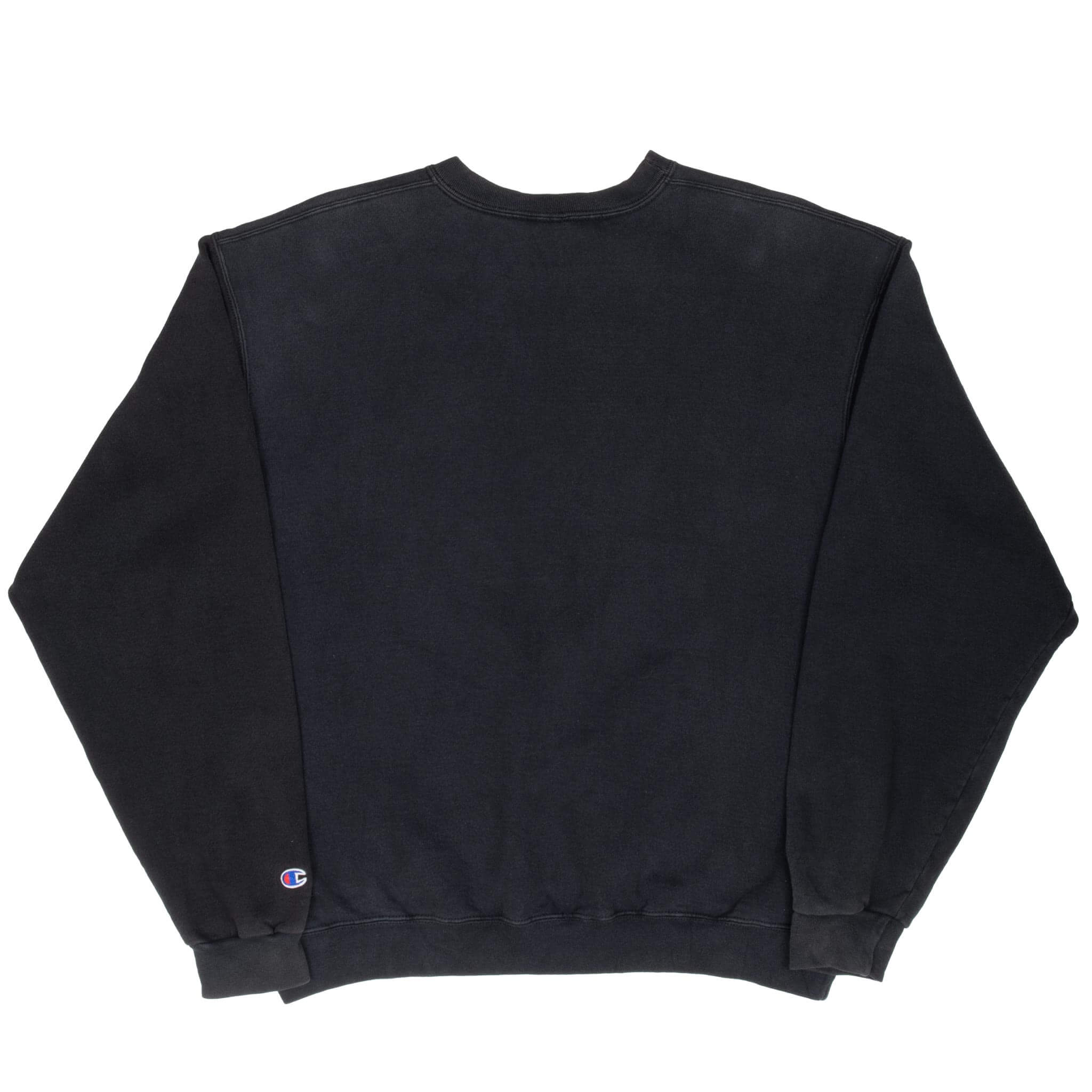 Vintage Champion Classic Black Sweatshirt 2000s XL - Retro Unisex Hoodie for Casual Wear & Street Style Fashion