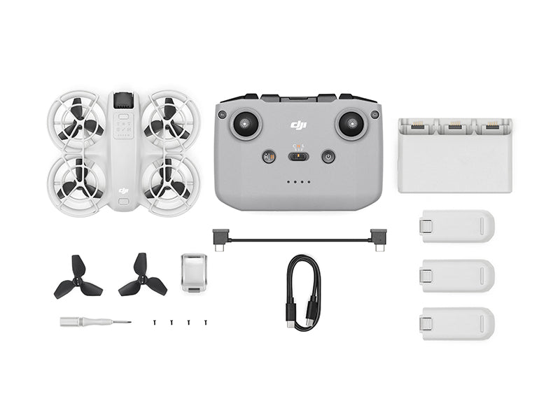 DJI Neo Fly More Combo Drone with Travel Case - 4K Camera, 3 Batteries, Foldable RC Quadcopter for Aerial Photography & Videography | Perfect for Travel, Adventure & Outdoor Exploration