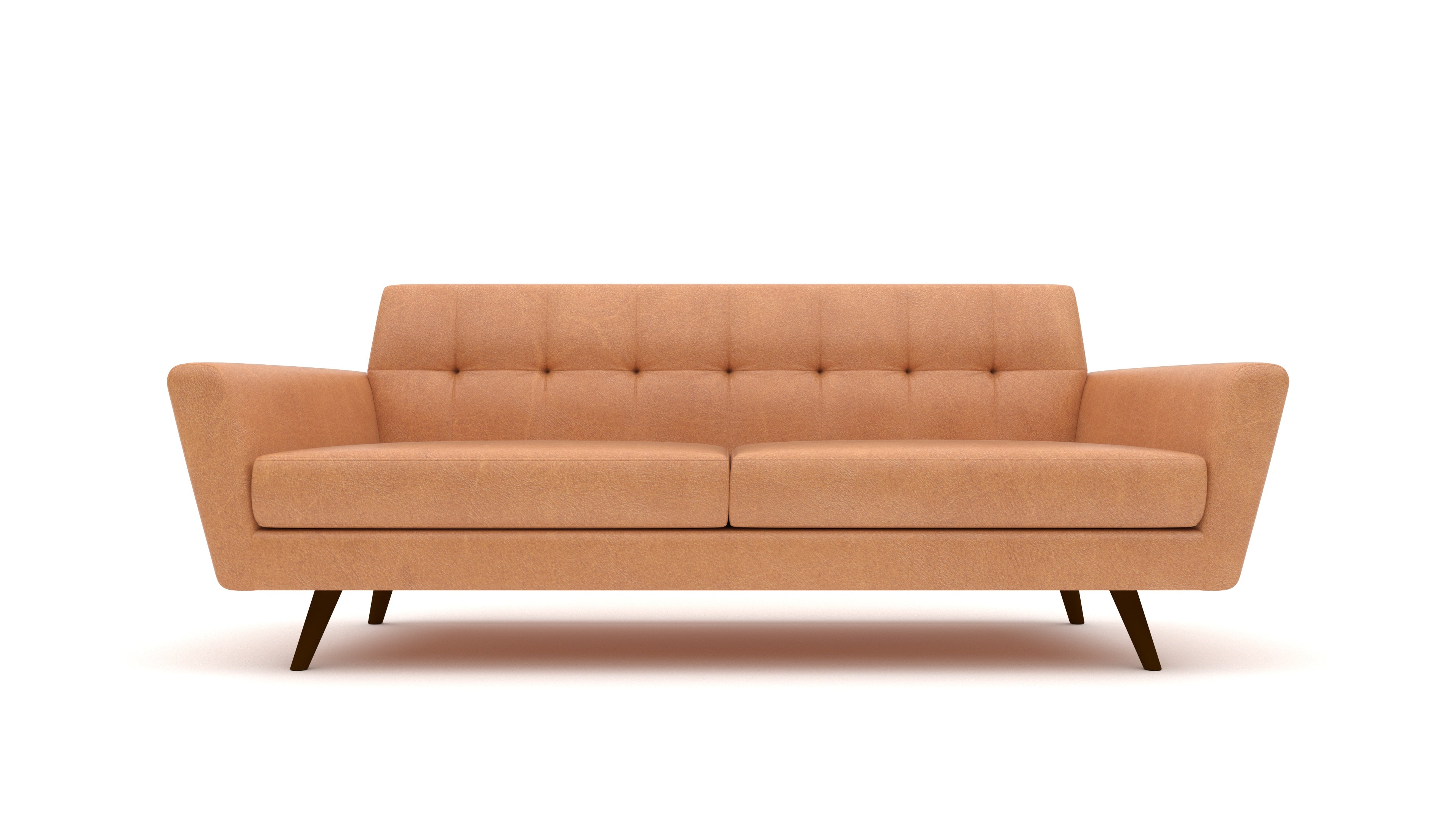 Lamar 87 Genuine Leather Sofa - 3-Seater Modern Living Room Couch with Sturdy Wooden Frame - Perfect for Home, Office, and Lounge Areas
