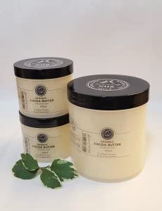 Organic Cocoa Butter (Theobroma Cacao) - 100ml Pure Natural Moisturizer for Skin & Hair by NHR Organic Oils | Hydrating Body Butter for Dry Skin, Stretch Marks & DIY Beauty Recipes