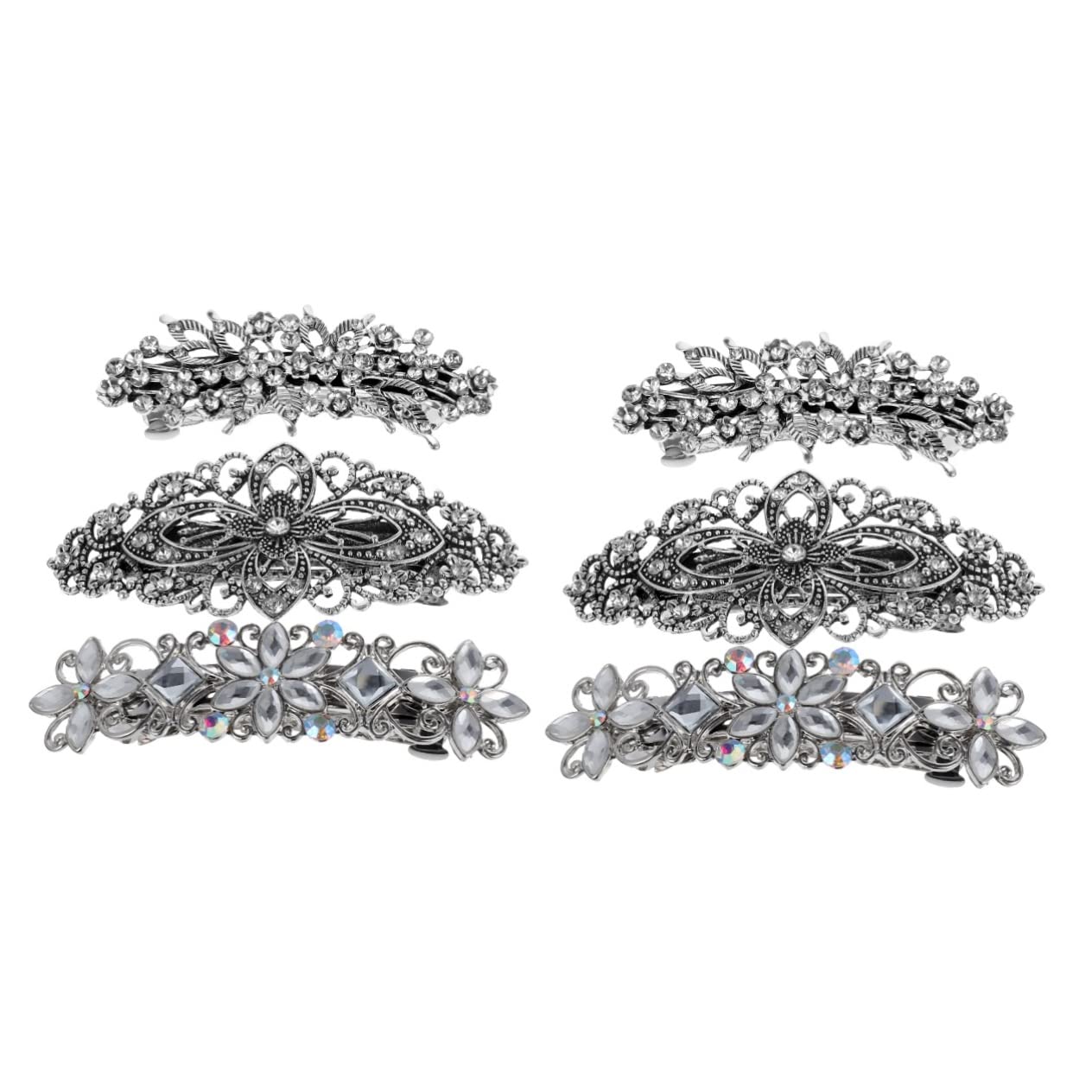 FRCOLOR 6 Pcs Vintage Bridal Hair Pins - Elegant Hair Clips for Women & Girls, Wedding Hair Accessories, Spring Hair Barrettes for Brides, Prom, Parties & Special Occasions
