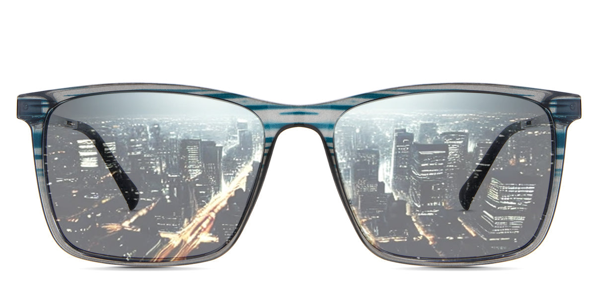 Hugo Men's Prescription Tinted Glasses - Stylish Blue Light Blocking Eyewear for Work, Gaming & Outdoor Activities
