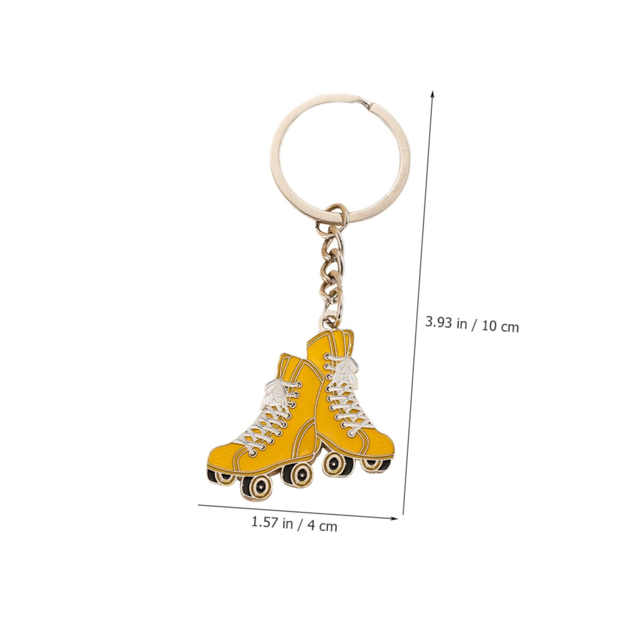 FOYTOKI Metal Skate Keychain - Gift for Skateboard Lovers
