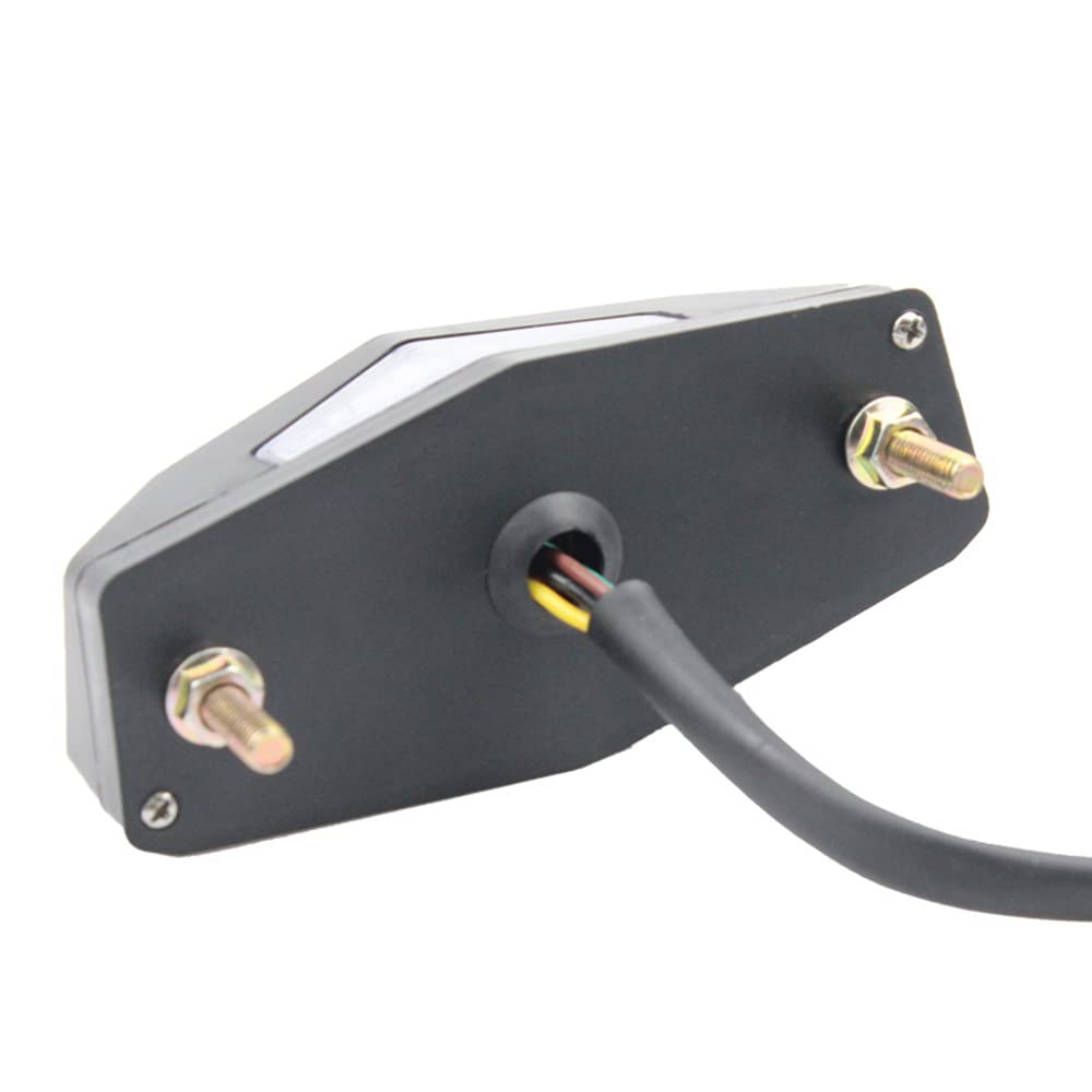 12V LED Universal Motorcycle Integrated Brake Tail Light with Turn Signals & License Plate Lamp - Compatible with Honda, Street Bikes & Scooters - Perfect for Night Riding, Safety Enhancement & Custom Builds