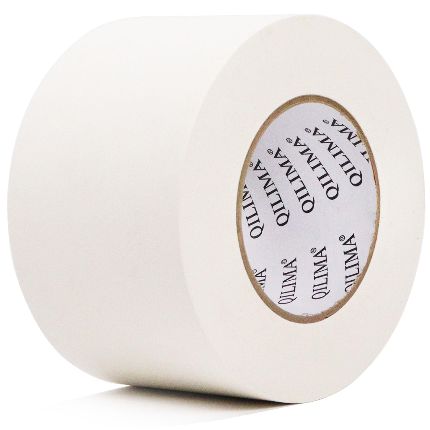 **QILIMA 3 Inch x 60 Yards White Gaffers Tape - Professional Grade Non-Reflective Matte Finish for Electrical Cords, Cable Management & Stage Use - Strong Adhesive Gaff Tape for Studios, Theaters & Events**