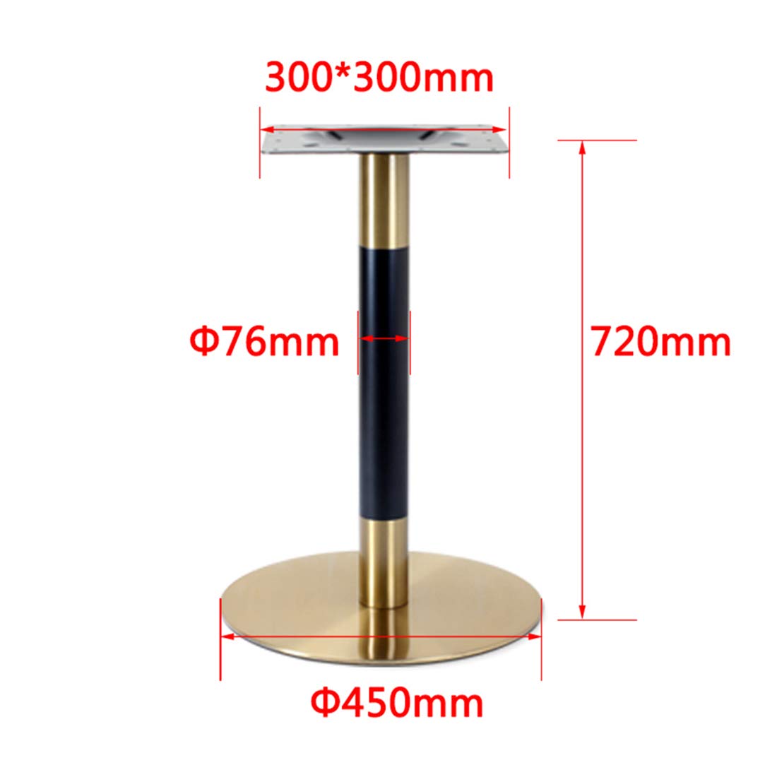 Heavy Duty Round Base Furniture Legs 28.3