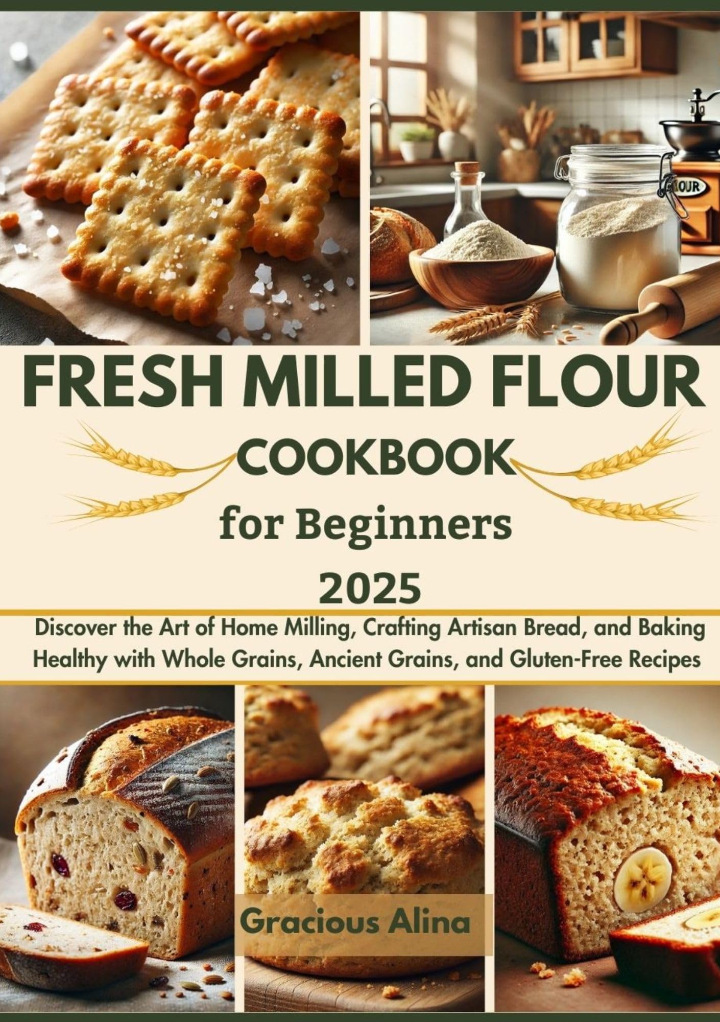 Fresh Milled Flour Cookbook for Beginners: Learn Home Milling, Artisan Bread Baking & Healthy Recipes with Whole, Ancient & Gluten-Free Grains - Perfect for Homemade Bread, Healthy Baking & Gluten-Free Diets