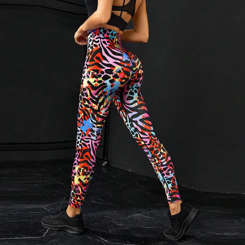 Tie Dye Seamless Yoga Pants for Women - High Waist Workout Leggings, Gym & Fitness Tights, Push Up Sports Clothing | Perfect for Yoga, Running & Casual Wear