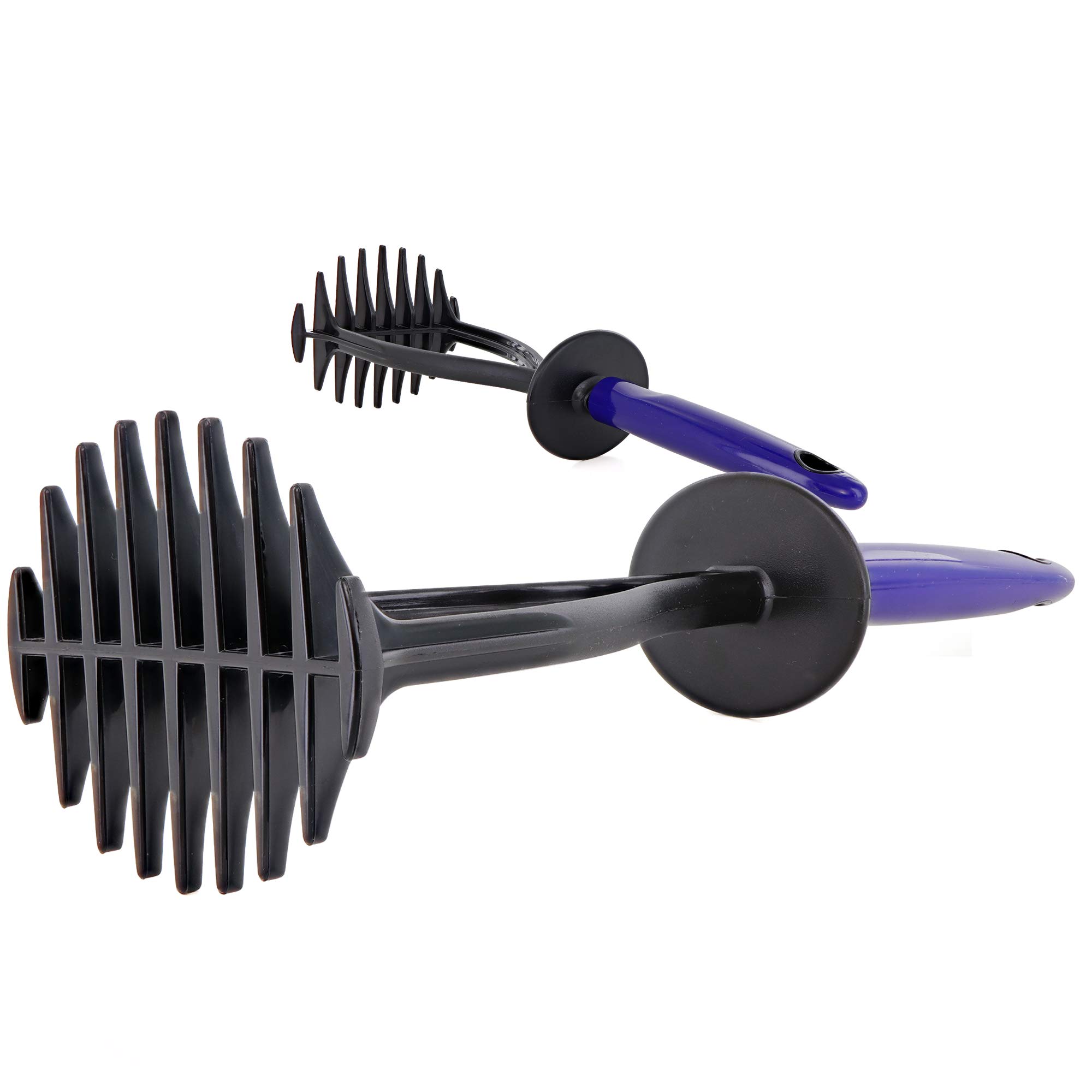 Heat-Resistant Nylon Potato Masher - 3-Pack Non-Scratch Kitchen Utensil for Nonstick Pans (Blue) - Perfect for Mashing Potatoes, Avocados & Baby Food