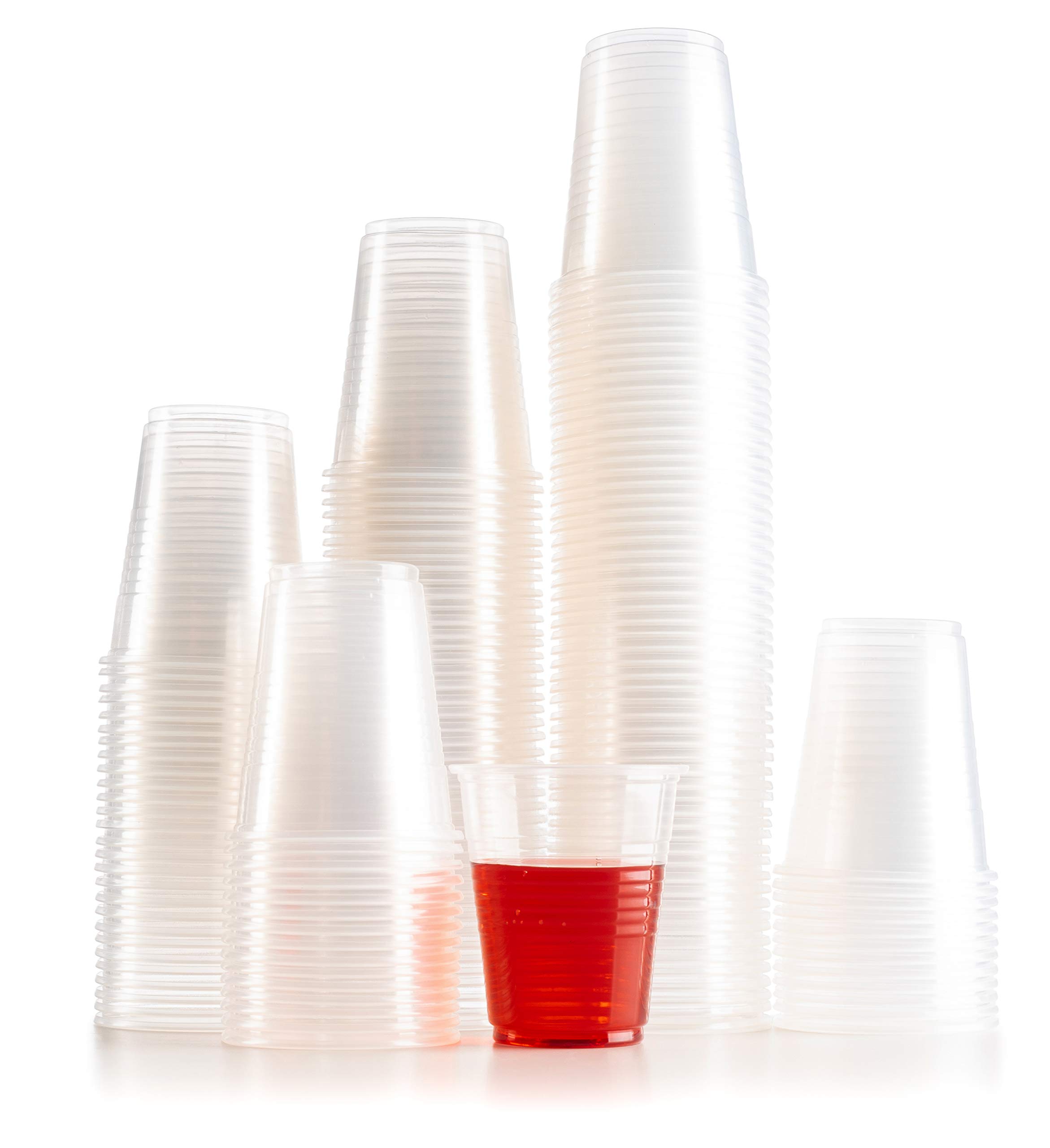PLASTICPRO 5 oz Clear Disposable Plastic Cups - 100 Count Bulk Pack of Beverage Tumblers for Parties, Picnics, and Office Events | BPA-Free Drinkware